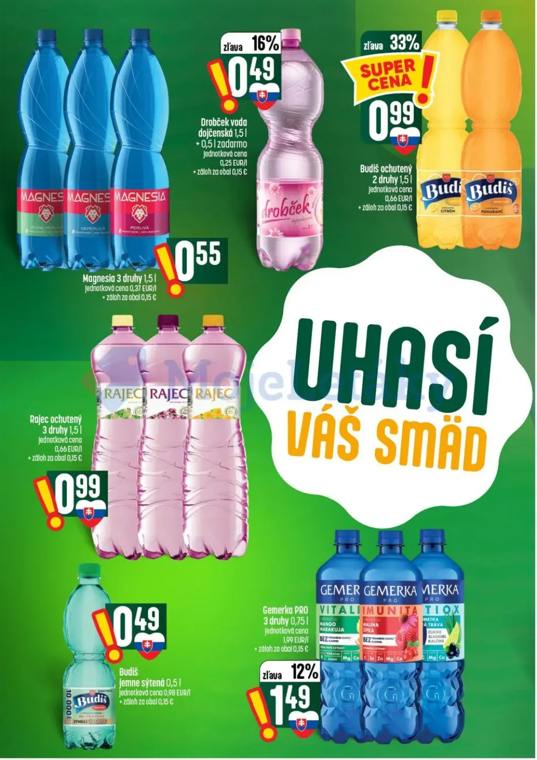 Coop Tempo leták, strana 44 z 56 — Magnesia, Drobček voda dojčenská, Budiš ochutený