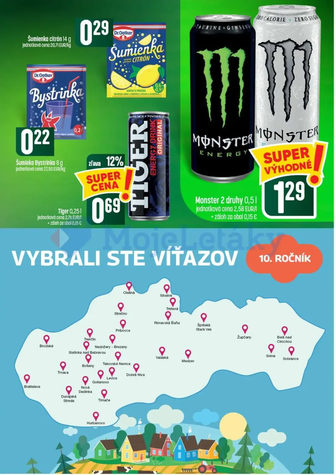Coop Tempo leták, strana 47 z 56 — Šumienka citrón, Šumieka Bystrinka, Tiger