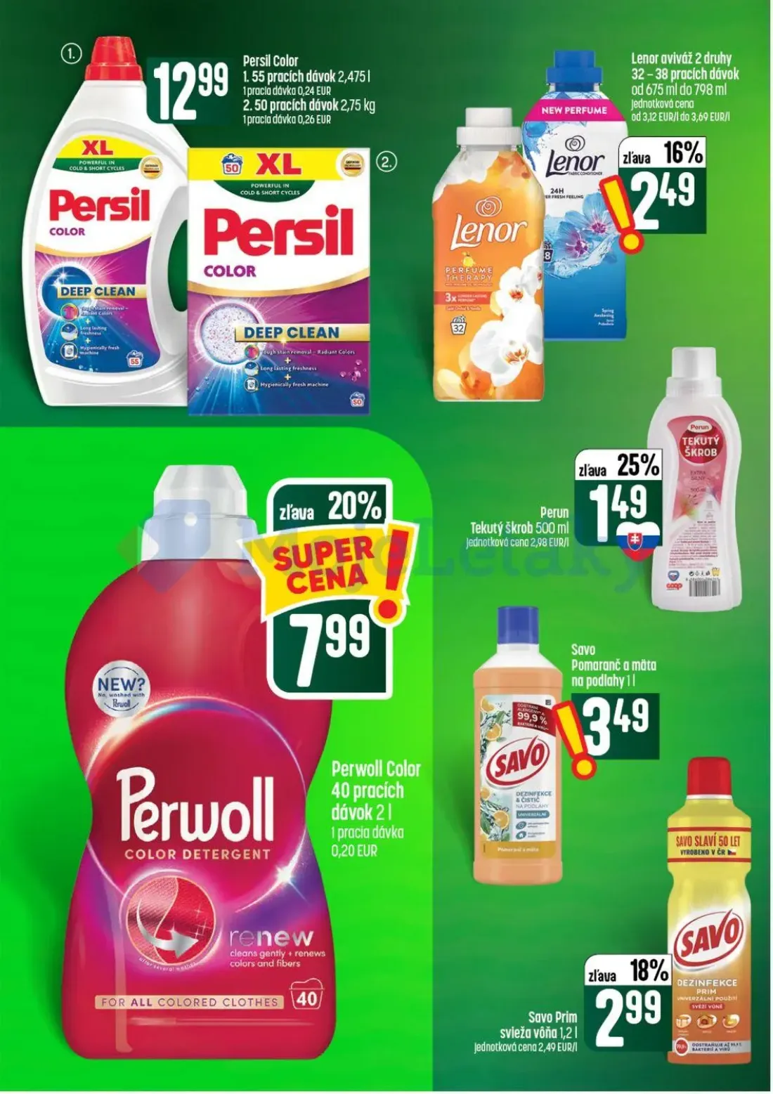 Coop Tempo leták, strana 52 z 56 — Persil Color, Lenor aviváž, Perwoll Color