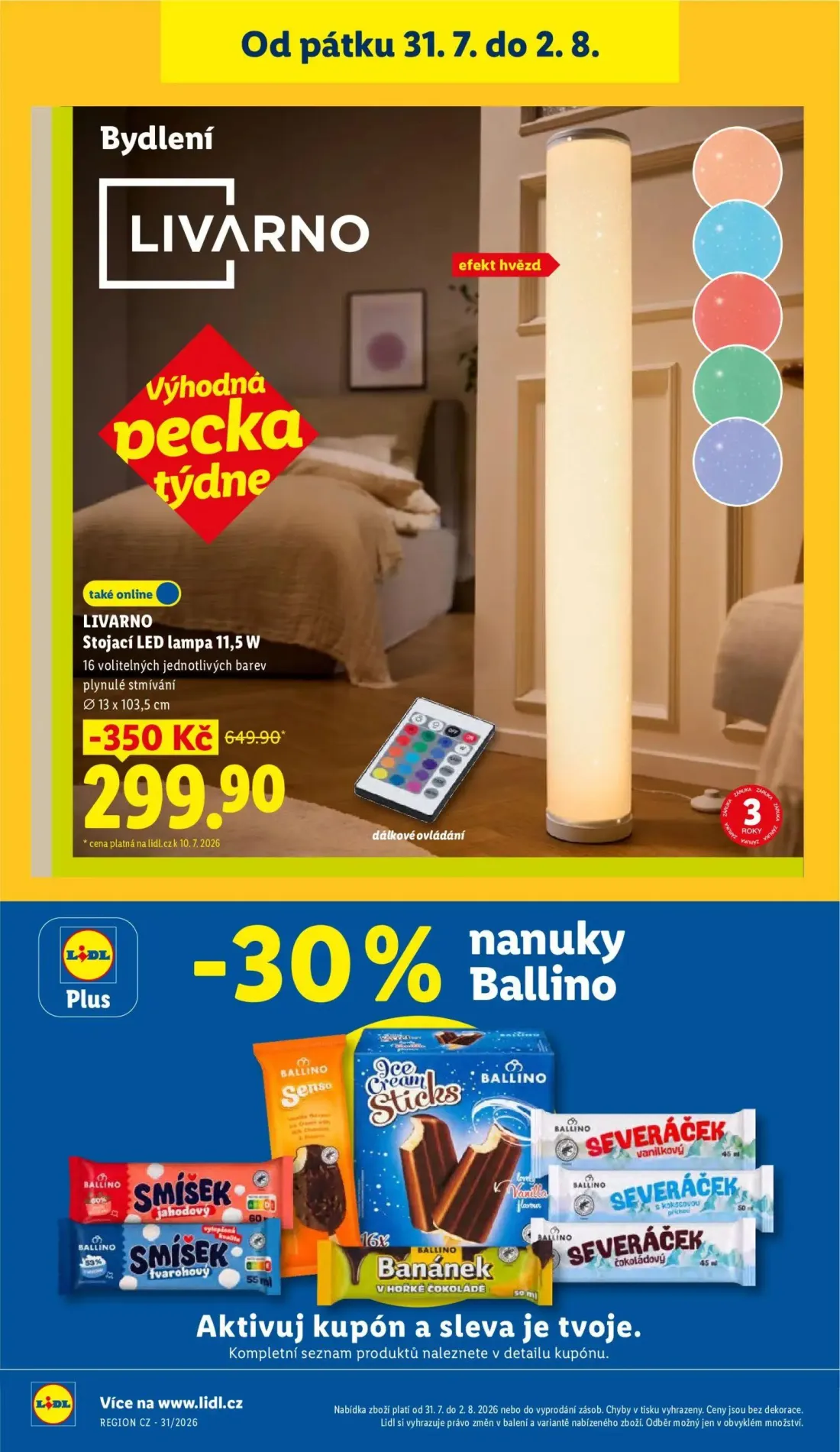 Lidl leták, strana 48 z 56 — Stojací LED lampa