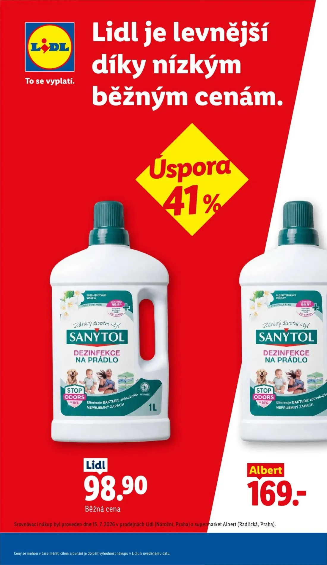 Lidl leták, strana 8 z 52 — SANYTOL DEZINFEKCE NA PRÁDLO