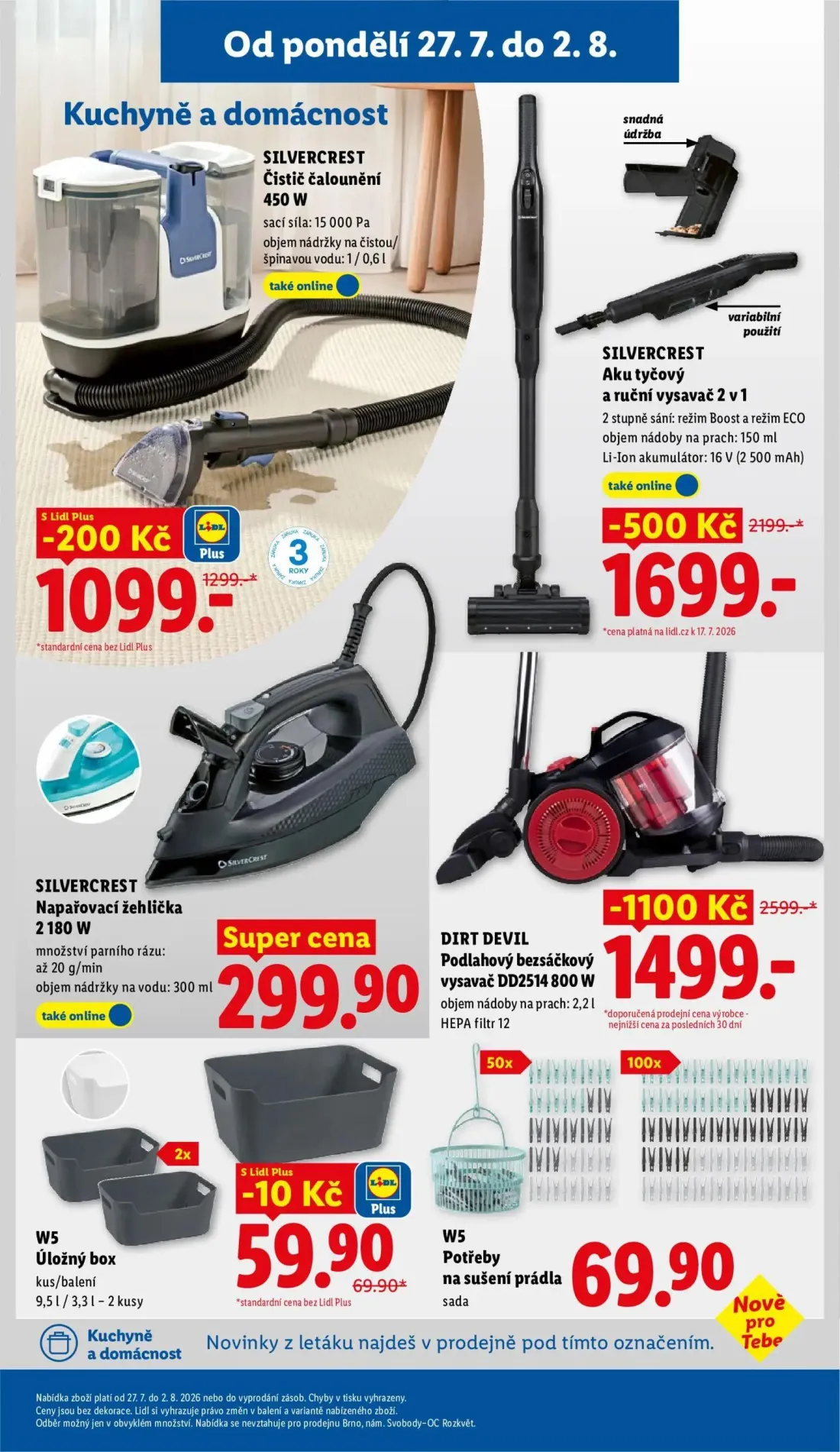 Lidl leták, strana 39 z 52 — DIRT DEVIL Podlahový bezsáčkový vysavač DD2514, SILVERCREST Aku tyčový a ruční vysavač 2 v 1, S…