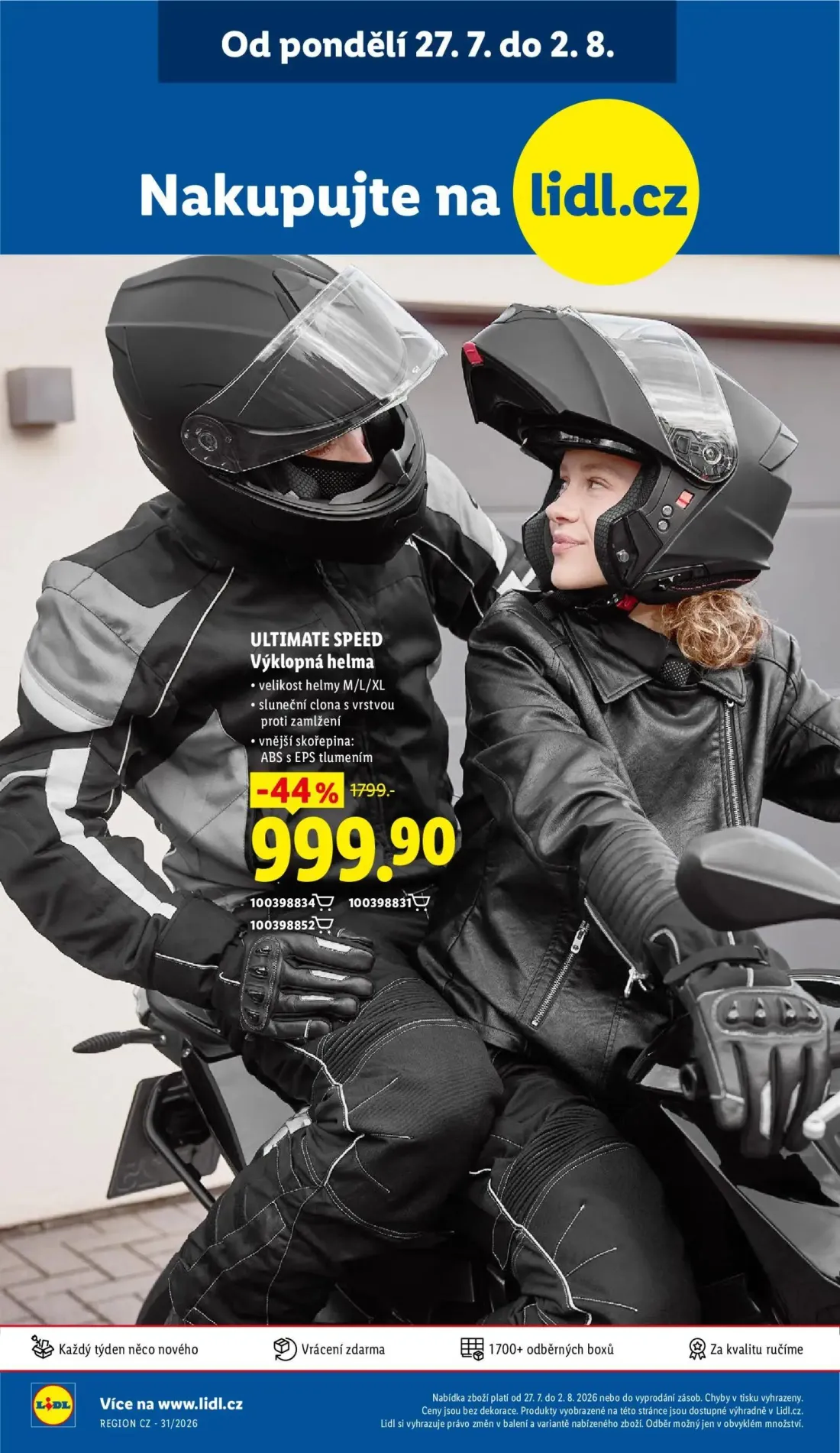 Lidl leták, strana 48 z 52 — Výklopná helma