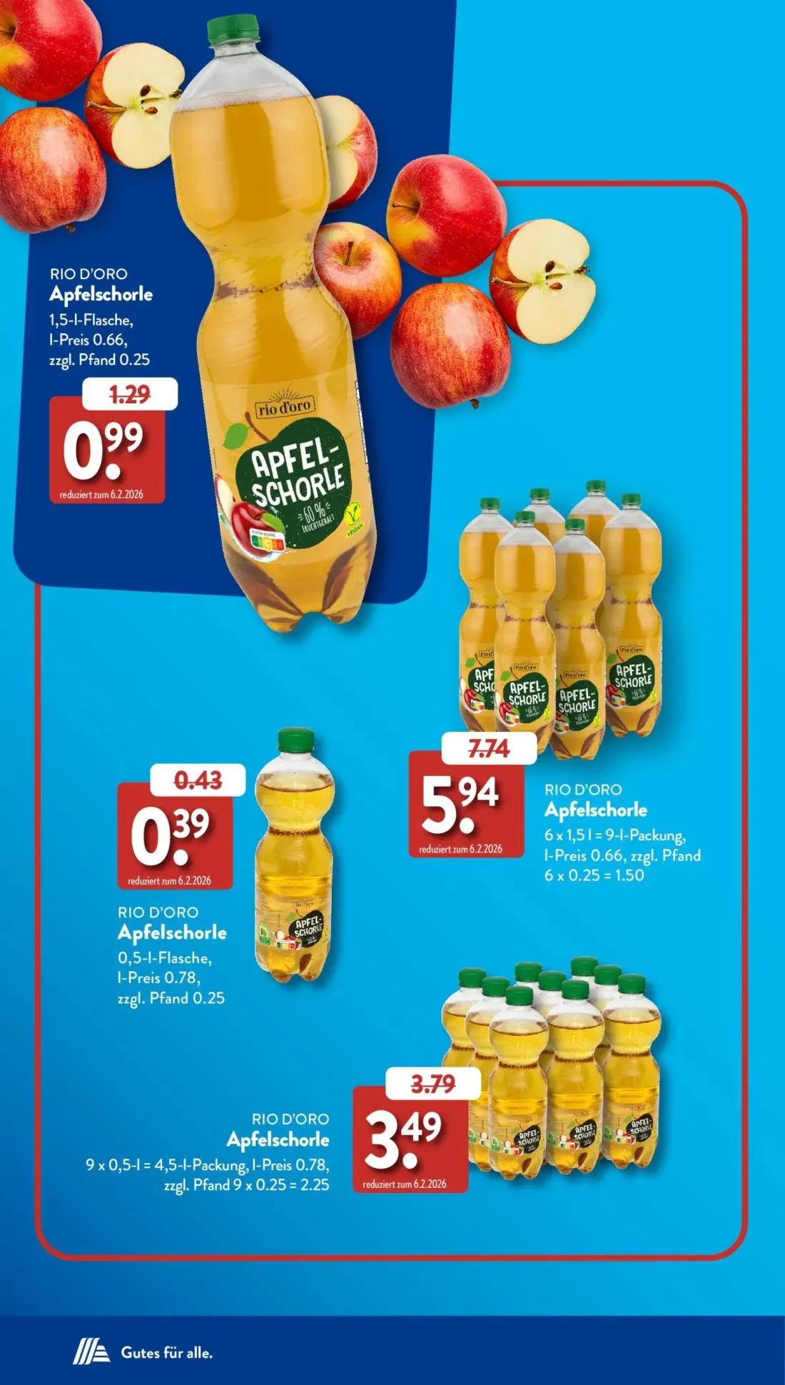 Aldi Süd Prospekt, Seite 36 von 50 — Apfelschorle, Apfelschorle, Apfelschorle