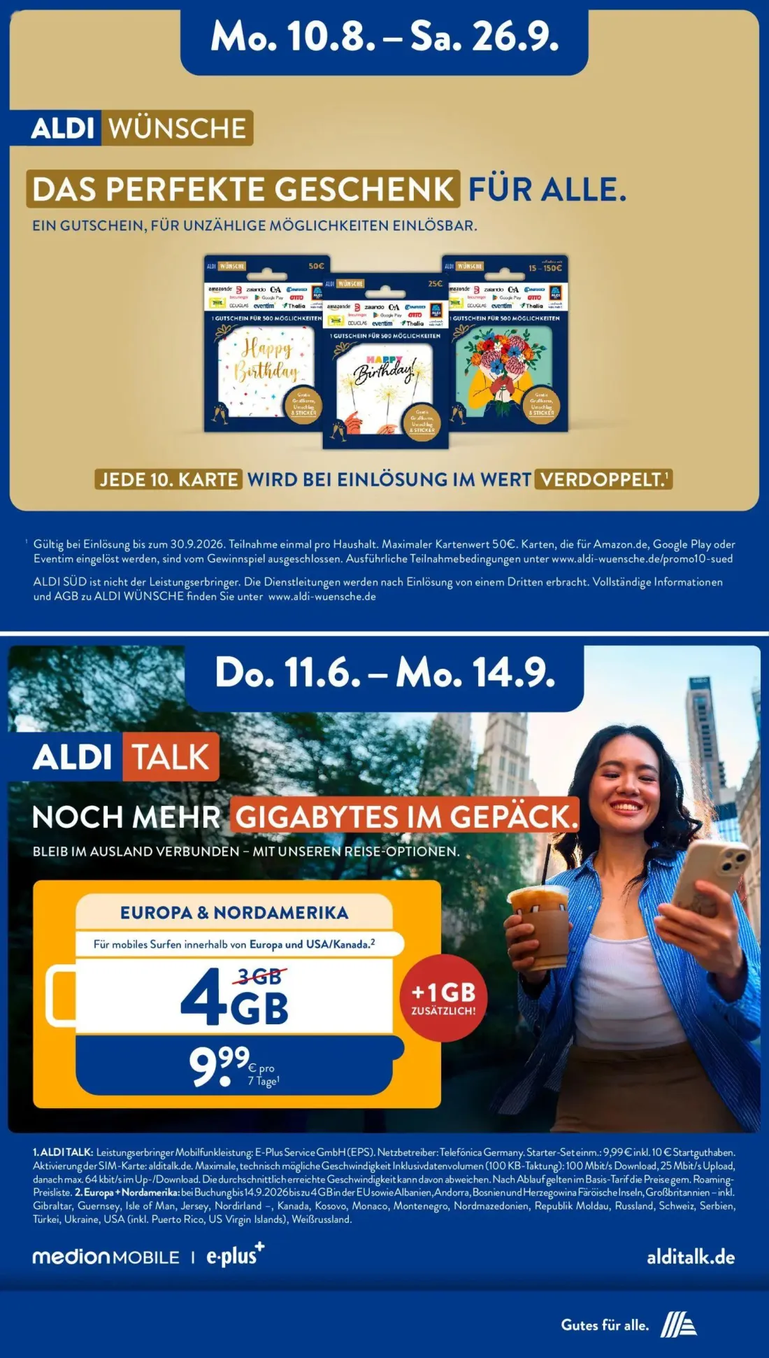 Aldi Süd Prospekt, Seite 21 von 23 — GUTSCHEIN FÜR 500 MÖGLICHKEITEN, GUTSCHEIN FÜR 500 MÖGLICHKEITEN, GUTSCHEIN FÜR 500 MÖG…