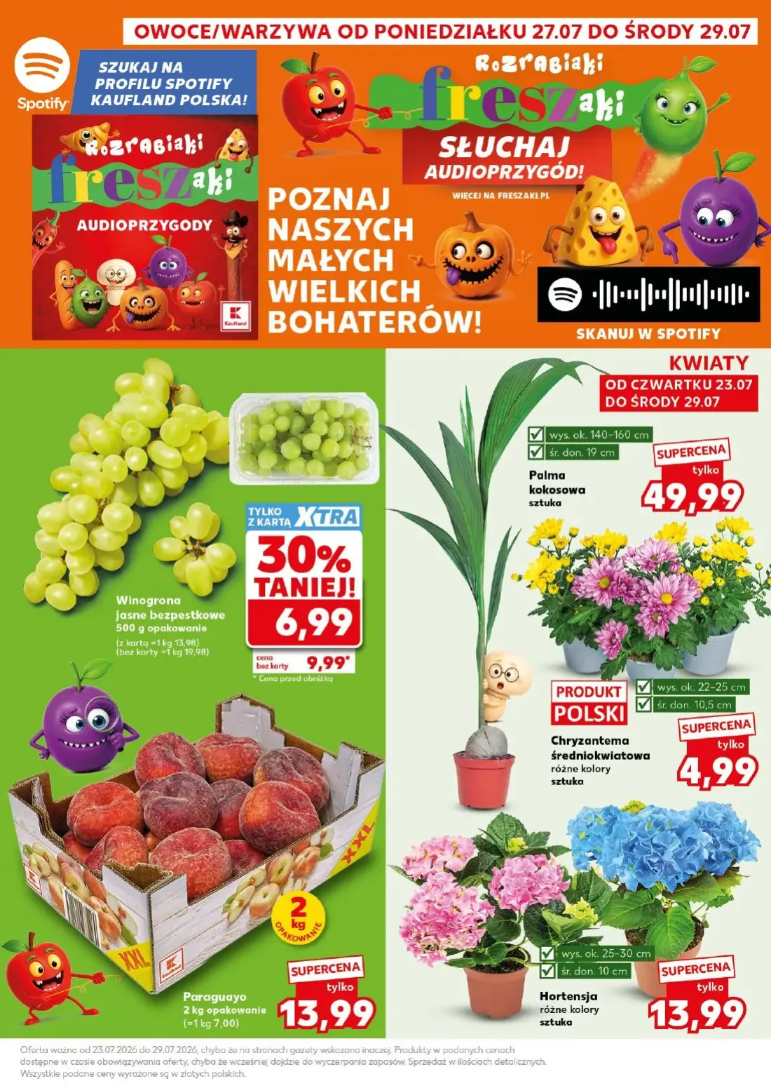 Kaufland gazetka, strona 3 z 28 — Winogrona jasne bezpestkowe, Palma kokosowa, Chryzantema średniokwiatowa