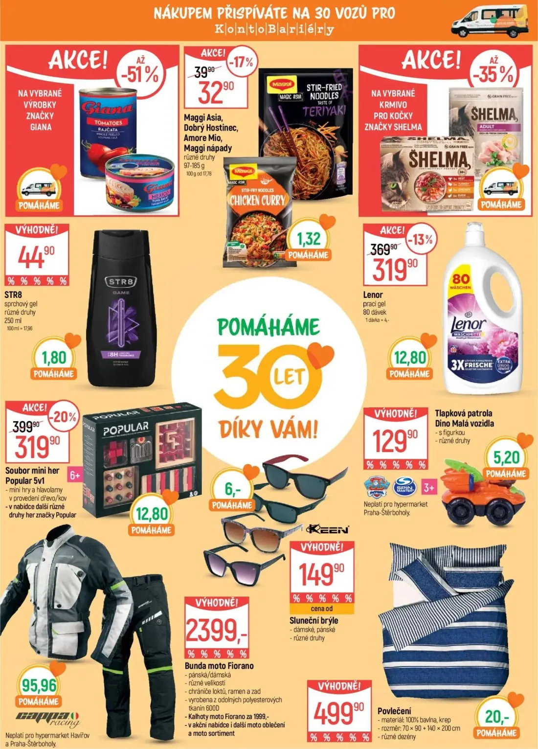 GLOBUS leták, strana 10 z 43 — Soubor mini her Popular 5v1, Lenor prací gel, Maggi Asia, Dobrý Hostinec, Amore Mio, Maggi ná…