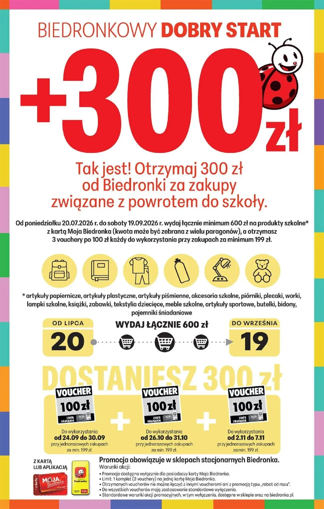Biedronka gazetka, strona 3 z 93 — Biedronkowy Dobry Start Voucher, Biedronkowy Dobry Start Voucher, Biedronkowy Dobry Start…