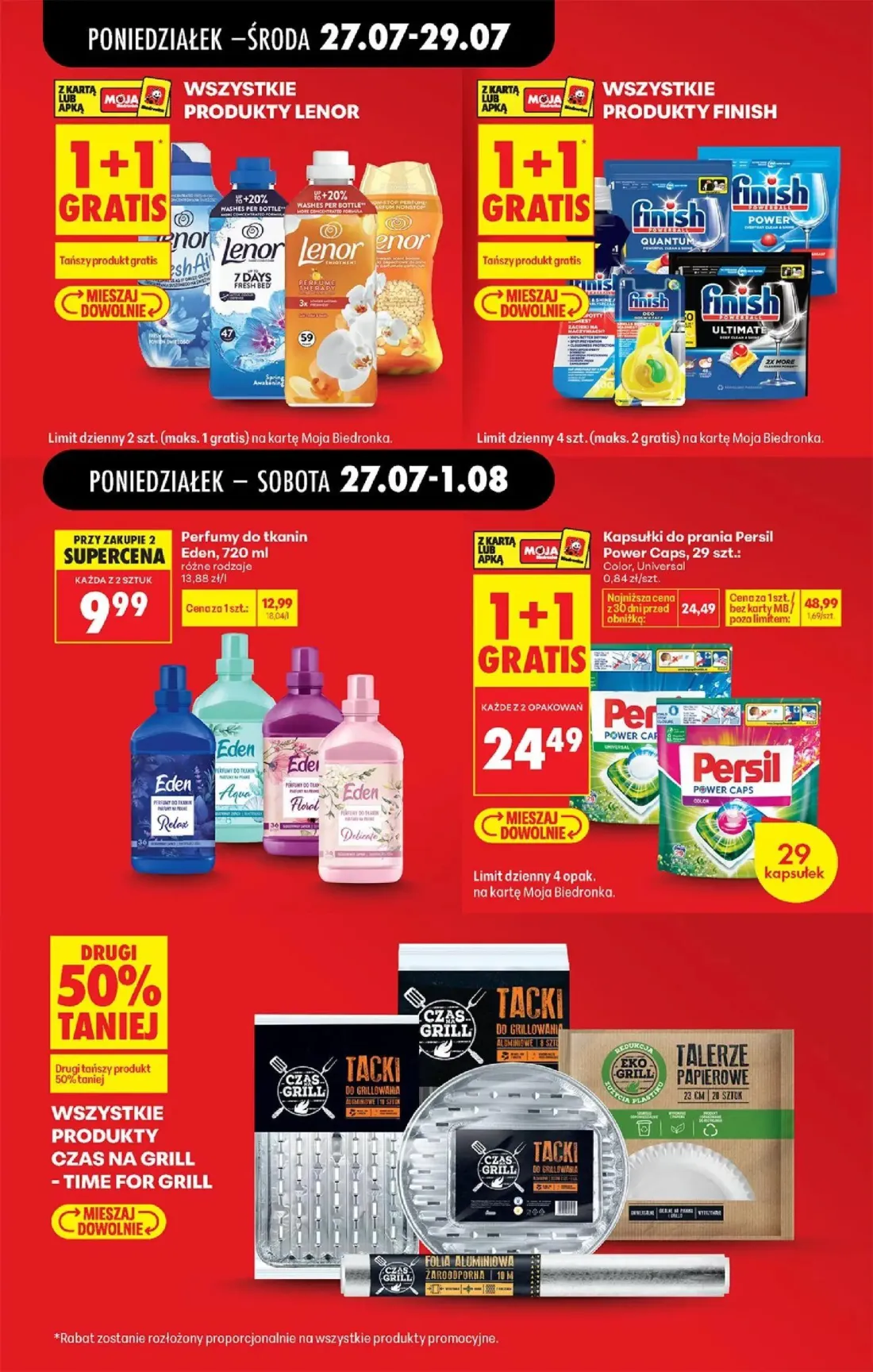 Biedronka gazetka, strona 19 z 93 — Kapsułki do prania Persil Power Caps, 29 szt., Perfumy do tkanin Eden