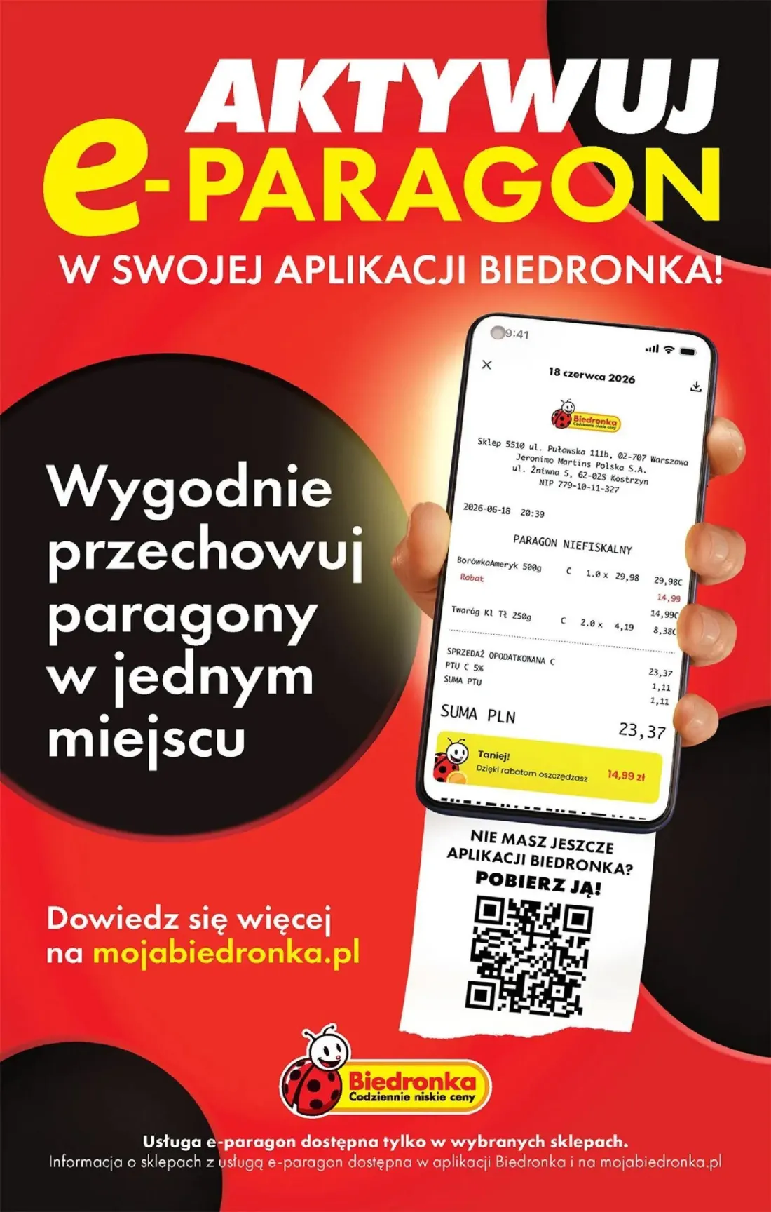 Biedronka gazetka, strona 23 z 93 — BorówkaAmeryk, Twaróg Kl T