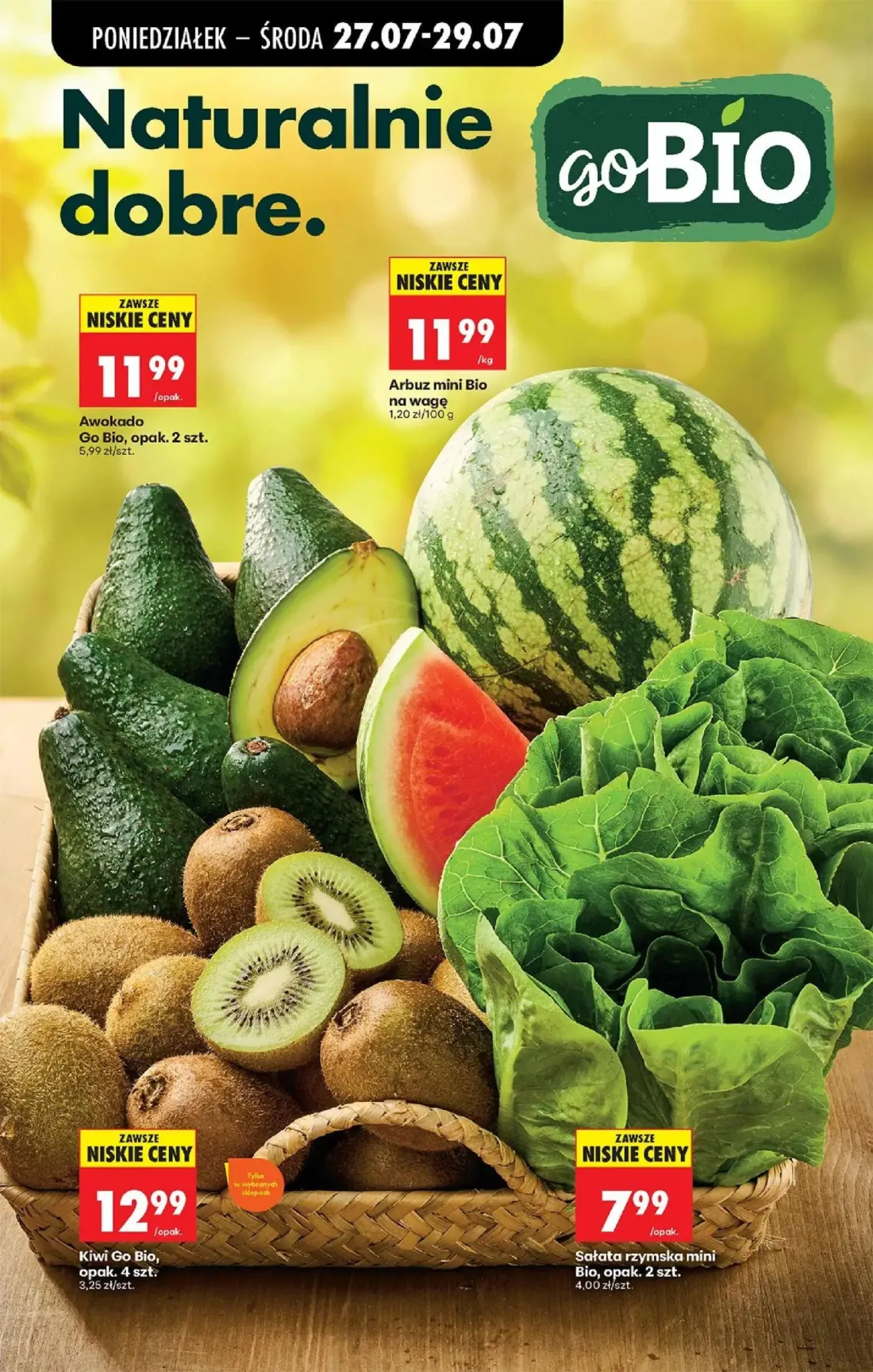 Biedronka gazetka, strona 28 z 93 — Awokado Go Bio, Arbuz mini Bio, Kiwi Go Bio