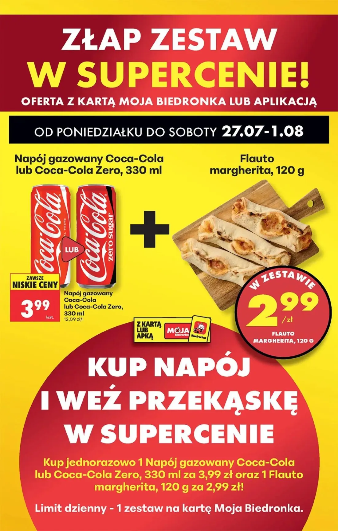 Biedronka gazetka, strona 57 z 93 — Coca-Cola lub Coca-Cola Zero, Flauto margherita