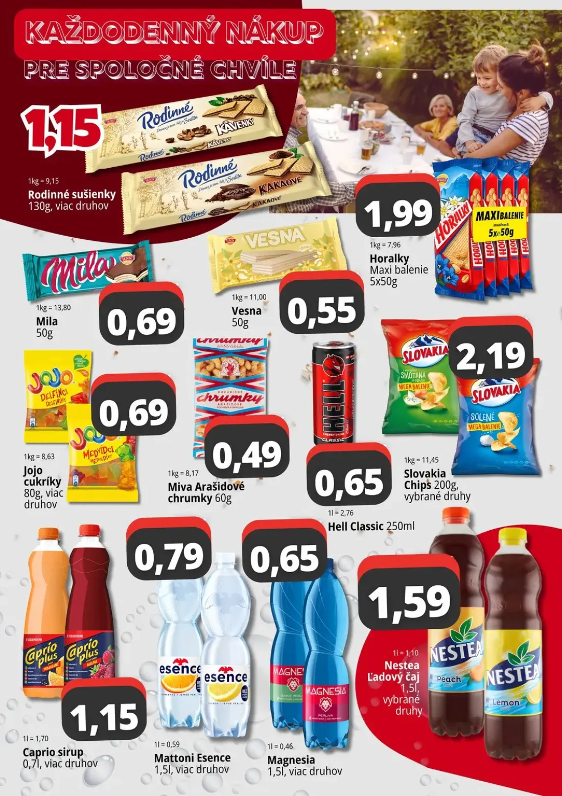 Cba Komfos OC Madaras leták, strana 4 z 4 — Rodinné sušienky, Mila, Horalky Maxi balenie