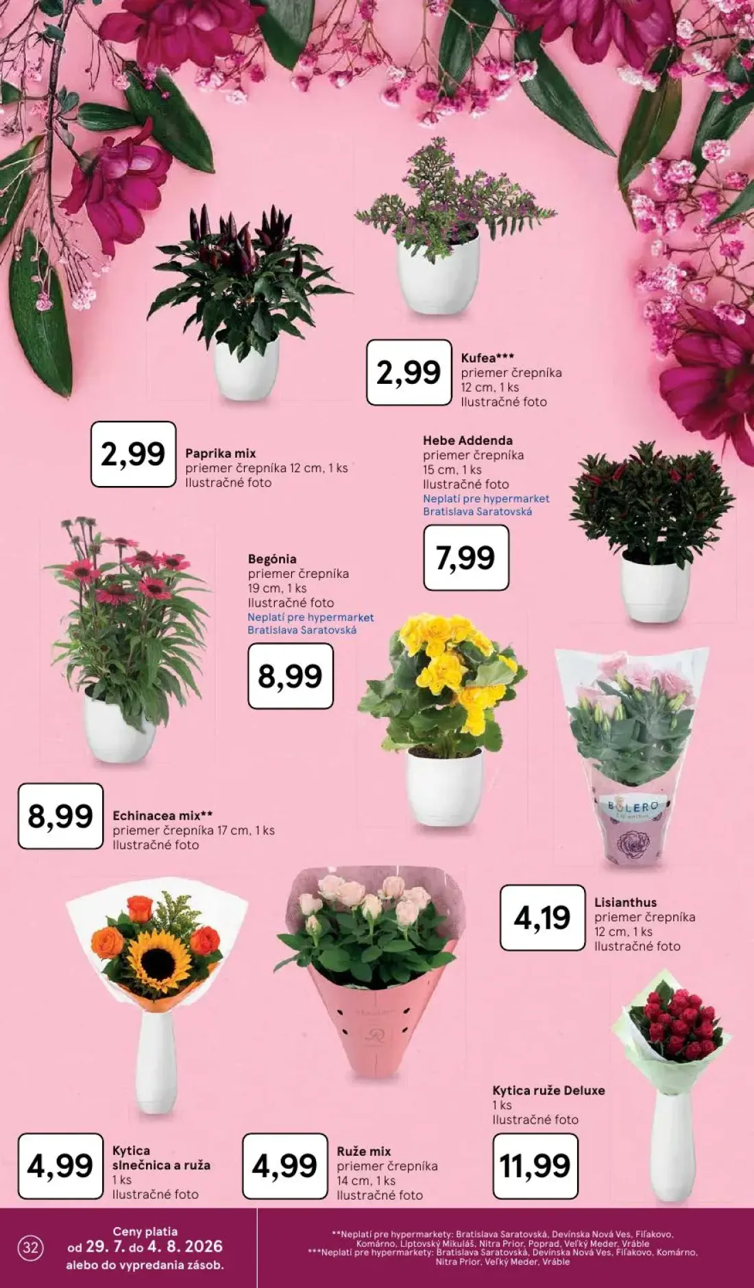 Tesco leták, strana 32 z 53 — Paprika mix, Kufea, Hebe Addenda