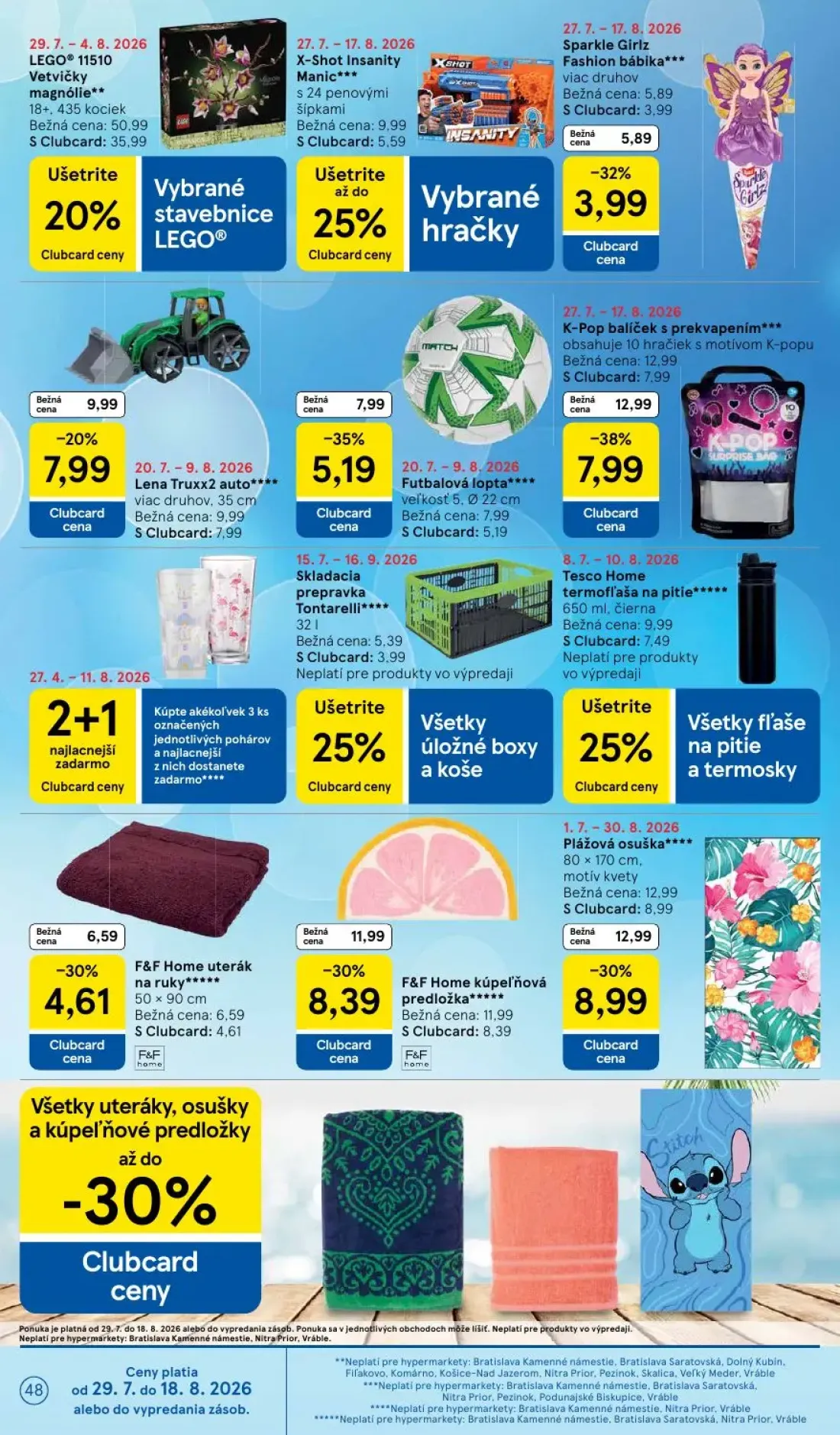 Tesco leták, strana 48 z 53 — LEGO® 11510 Vetvičky magnólie, K-Pop balíček s prekvapením, X-Shot Insanity Manic