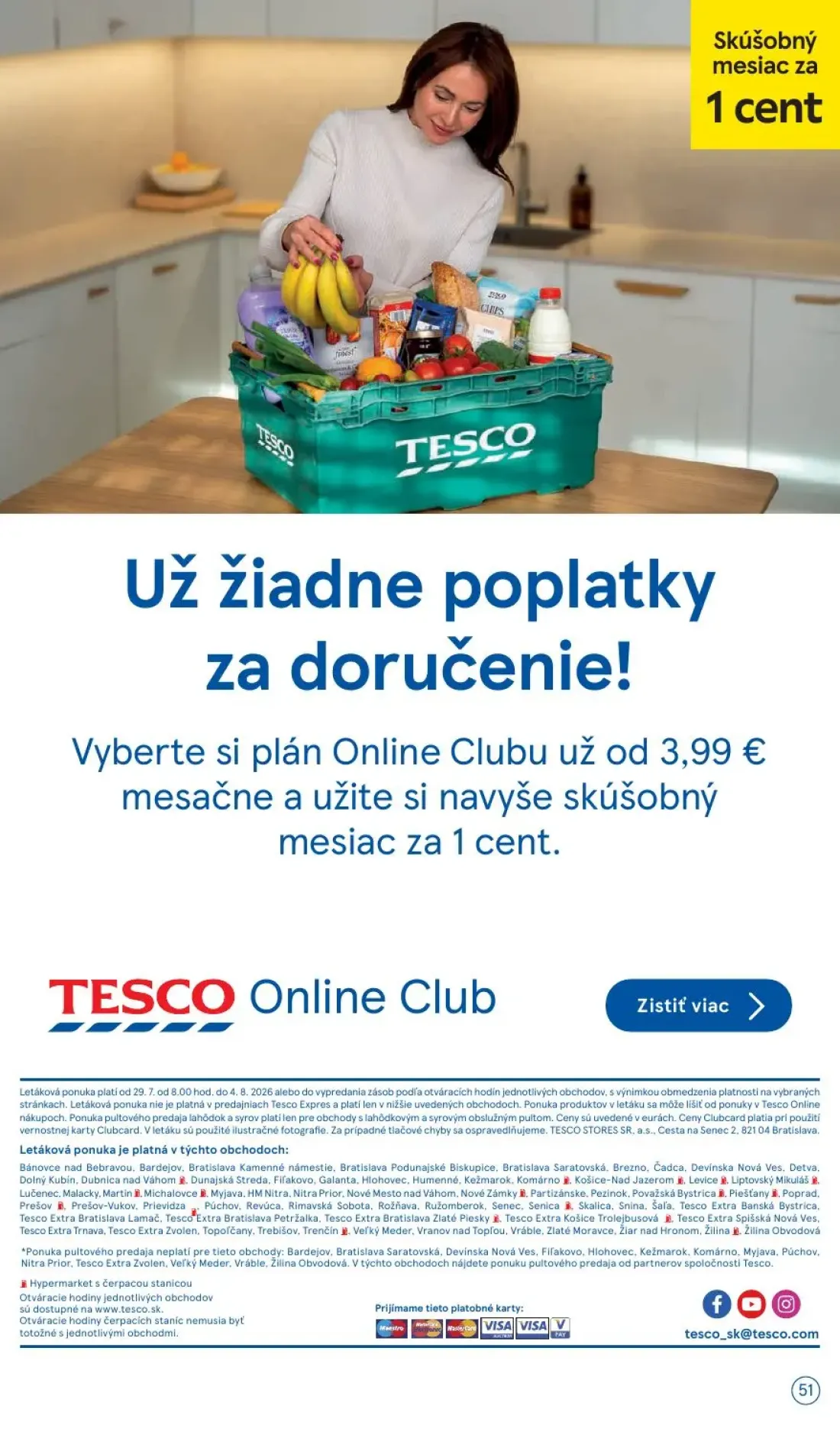 Tesco leták, strana 51 z 53 — Online Club, Skúšobný mesiac