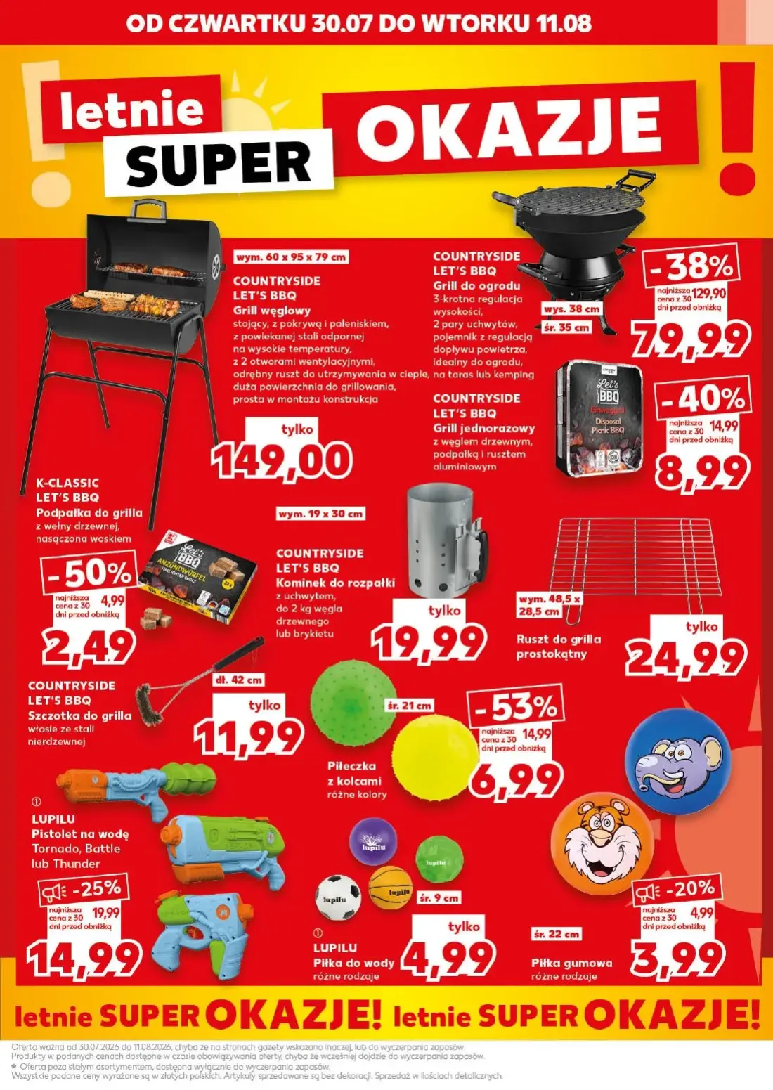 Kaufland gazetka, strona 5 z 18 — Grill do ogrodu, Piłeczka z kolcami, Grill jednorazowy