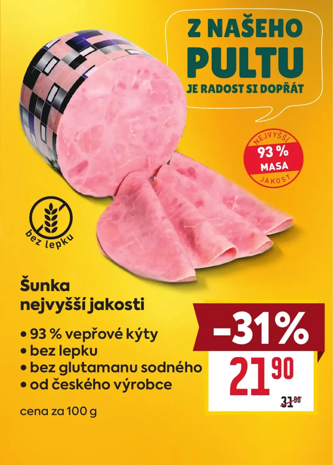 Billa leták, strana 5 z 38 — Šunka nejvyšší jakosti
