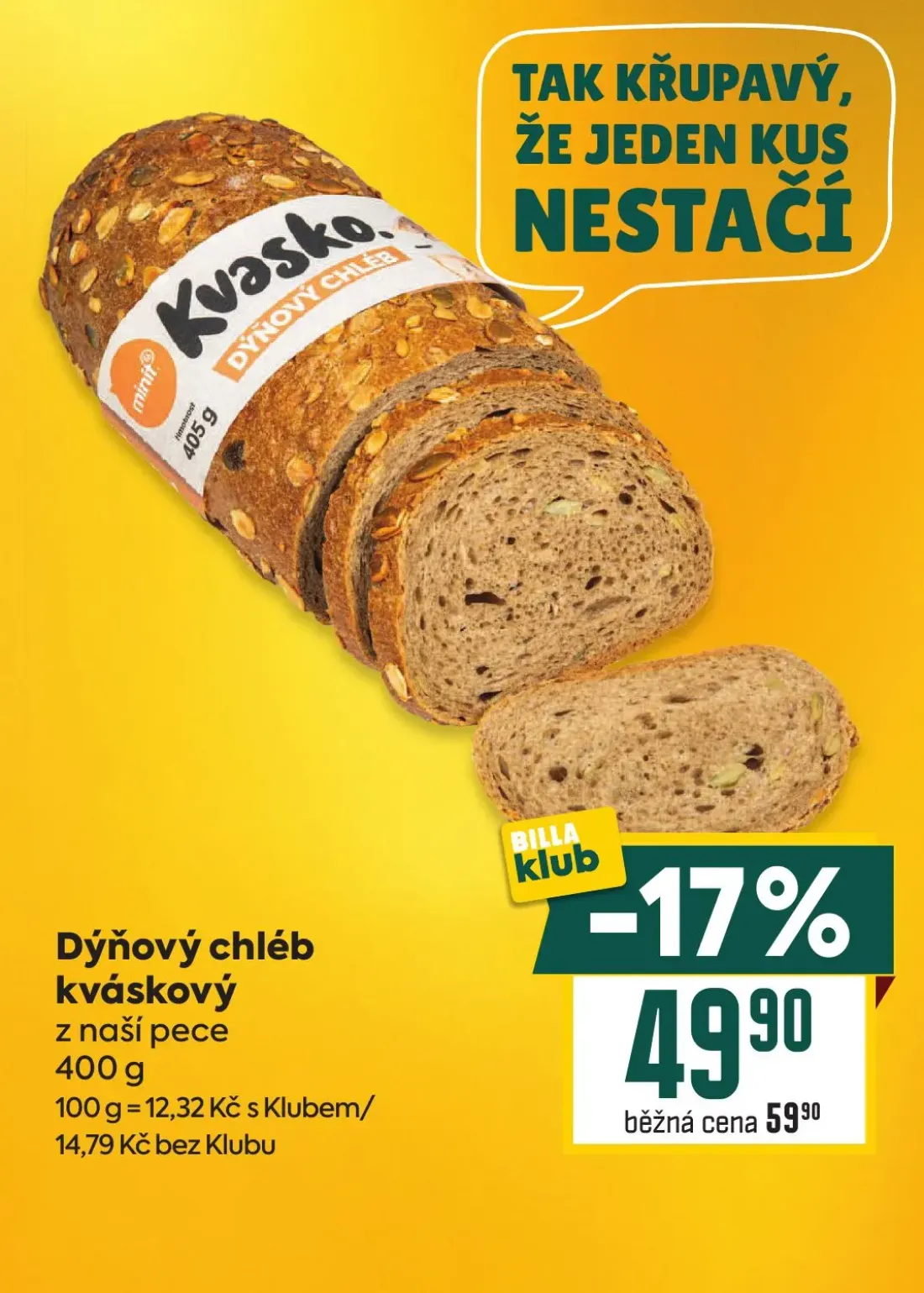 Billa leták, strana 6 z 38 — Dýňový chléb kváskový