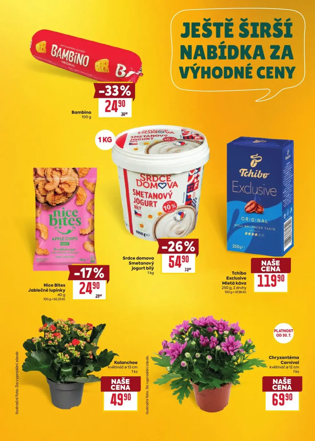 Billa leták, strana 28 z 38 — Srdce domova Smetanový jogurt bílý, Bambino, Nice Bites Jablečné lupínky