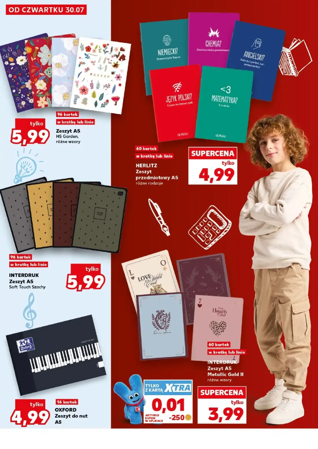 Kaufland gazetka, strona 4 z 36 — Zeszyt A5 HS Garden, HERLITZ Zeszyt przedmiotowy A5, INTERDRUK Zeszyt A5 Soft Touch Szachy