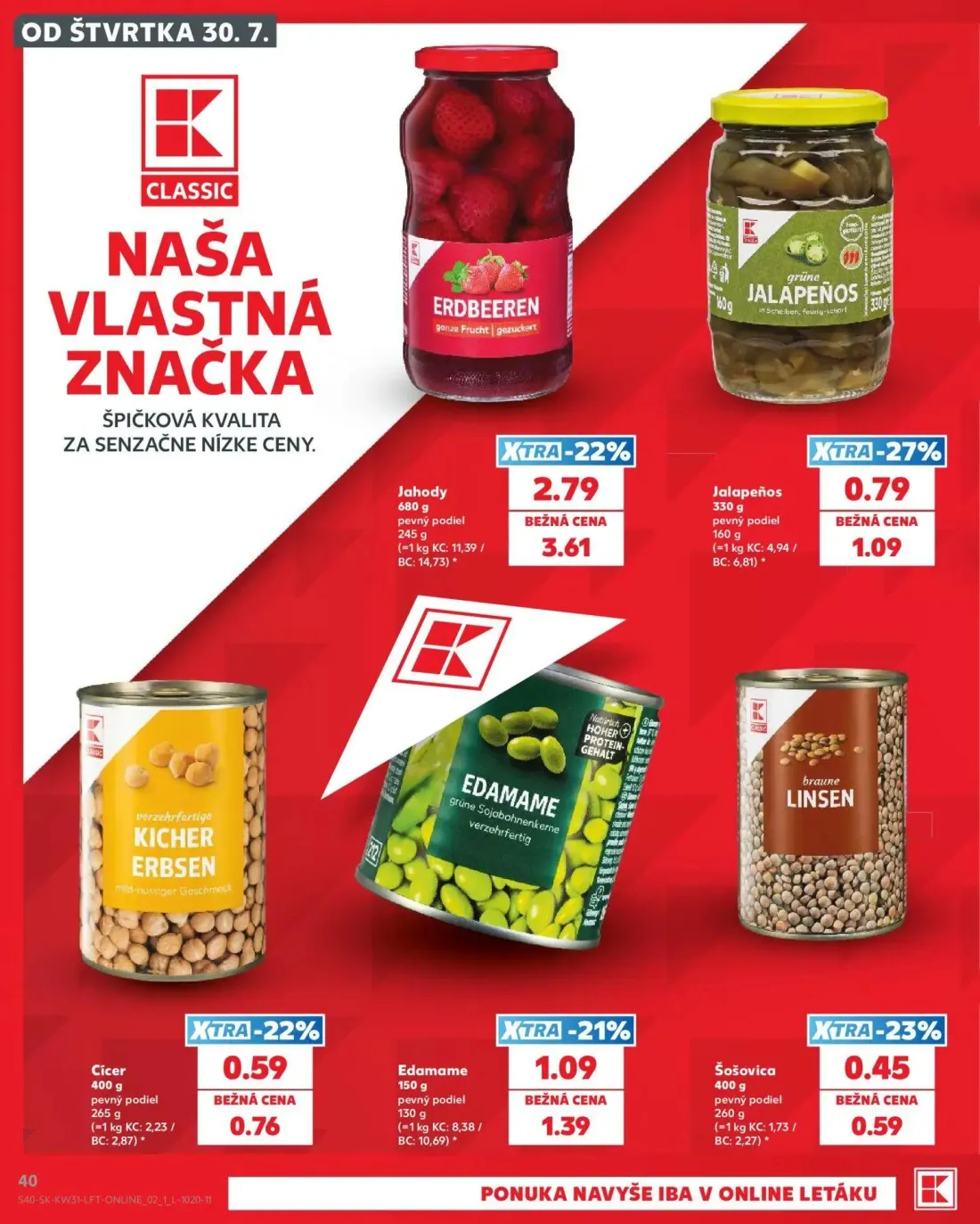 Kaufland leták, strana 40 z 74 — Jahody, Jalapeños, Edamame
