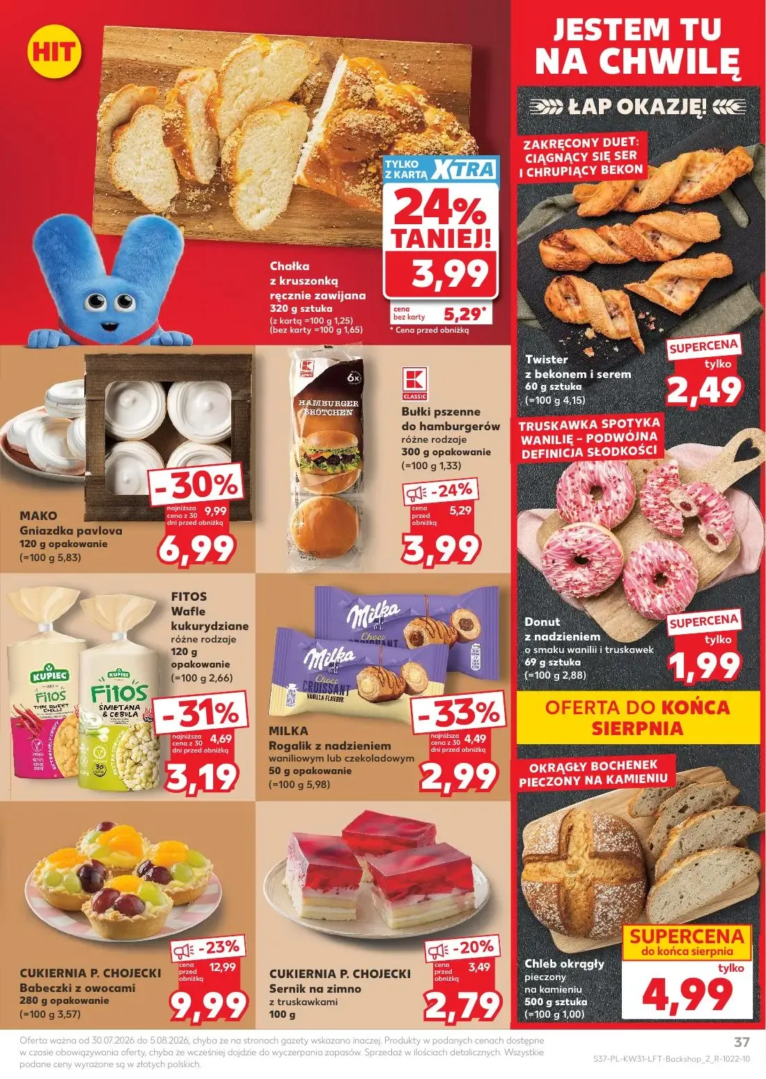 Kaufland gazetka, strona 37 z 68 — MAKO Gniazdka pavlova, CUKIERNIA P. CHOJECKI Babeczki z owocami, FITOS Wafle kukurydziane…