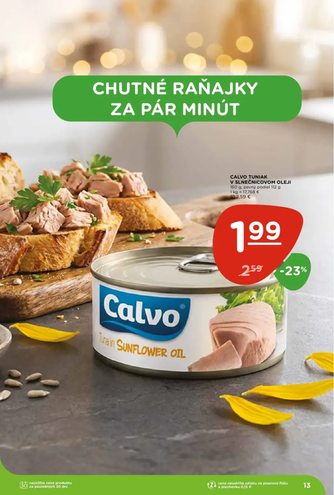 Terno leták, strana 13 z 30 — CALVO TUNIAK V SLNEČNICOVOM OLEJI