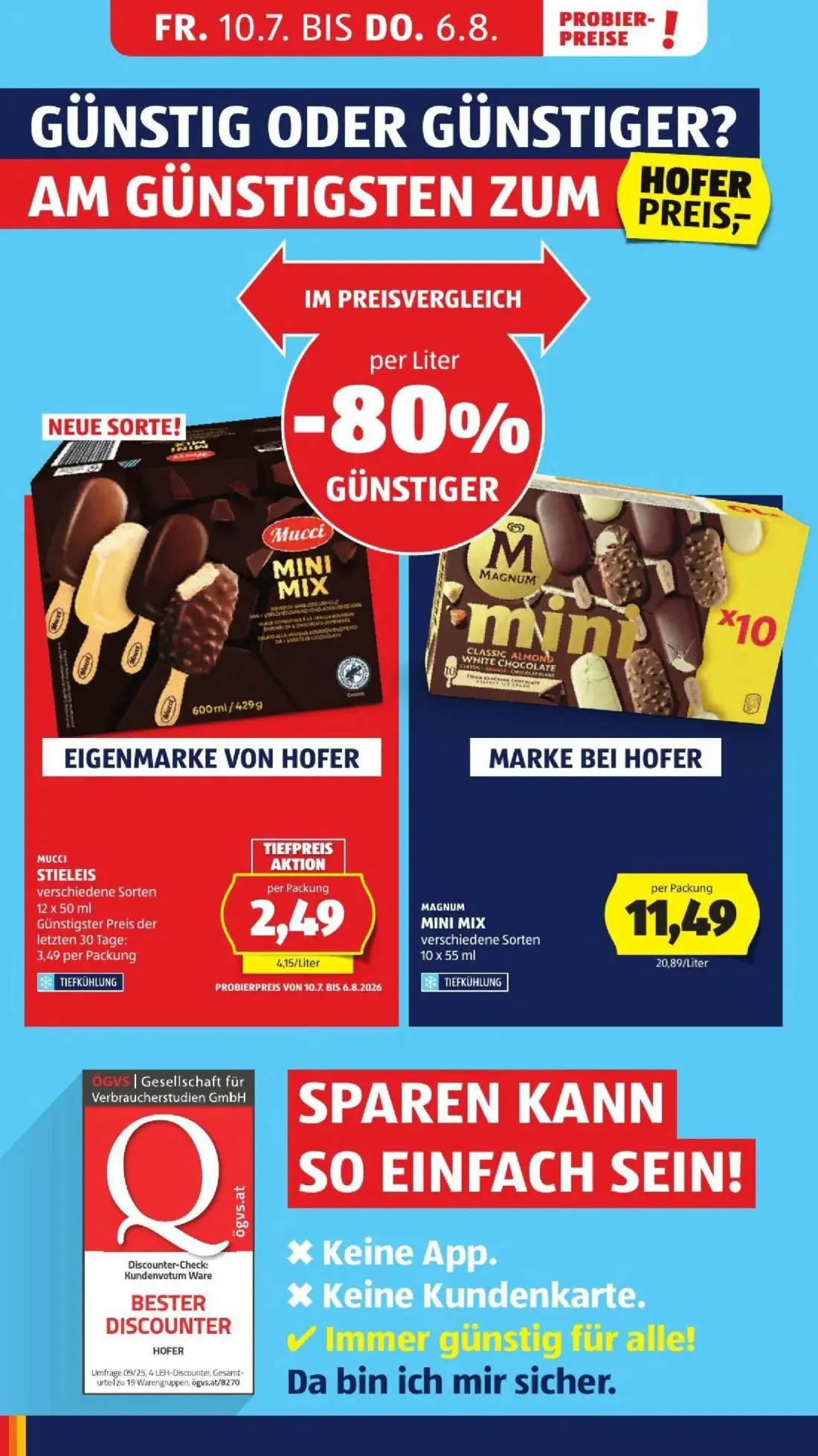 Hofer Prospekt, Seite 10 von 50 — MUCCI STIELEIS, MAGNUM MINI MIX