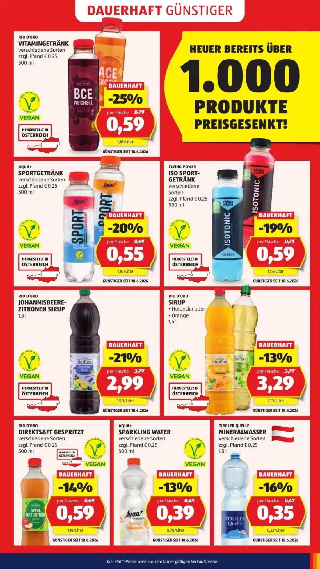 Hofer Prospekt, Seite 31 von 50 — JOHANNISBEERE-ZITRONEN SIRUP, SIRUP, VITAMINGETRÄNK