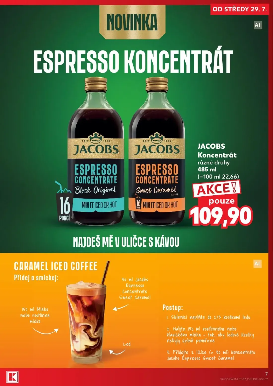 Kaufland leták, strana 7 z 54 — JACOBS Koncentrát