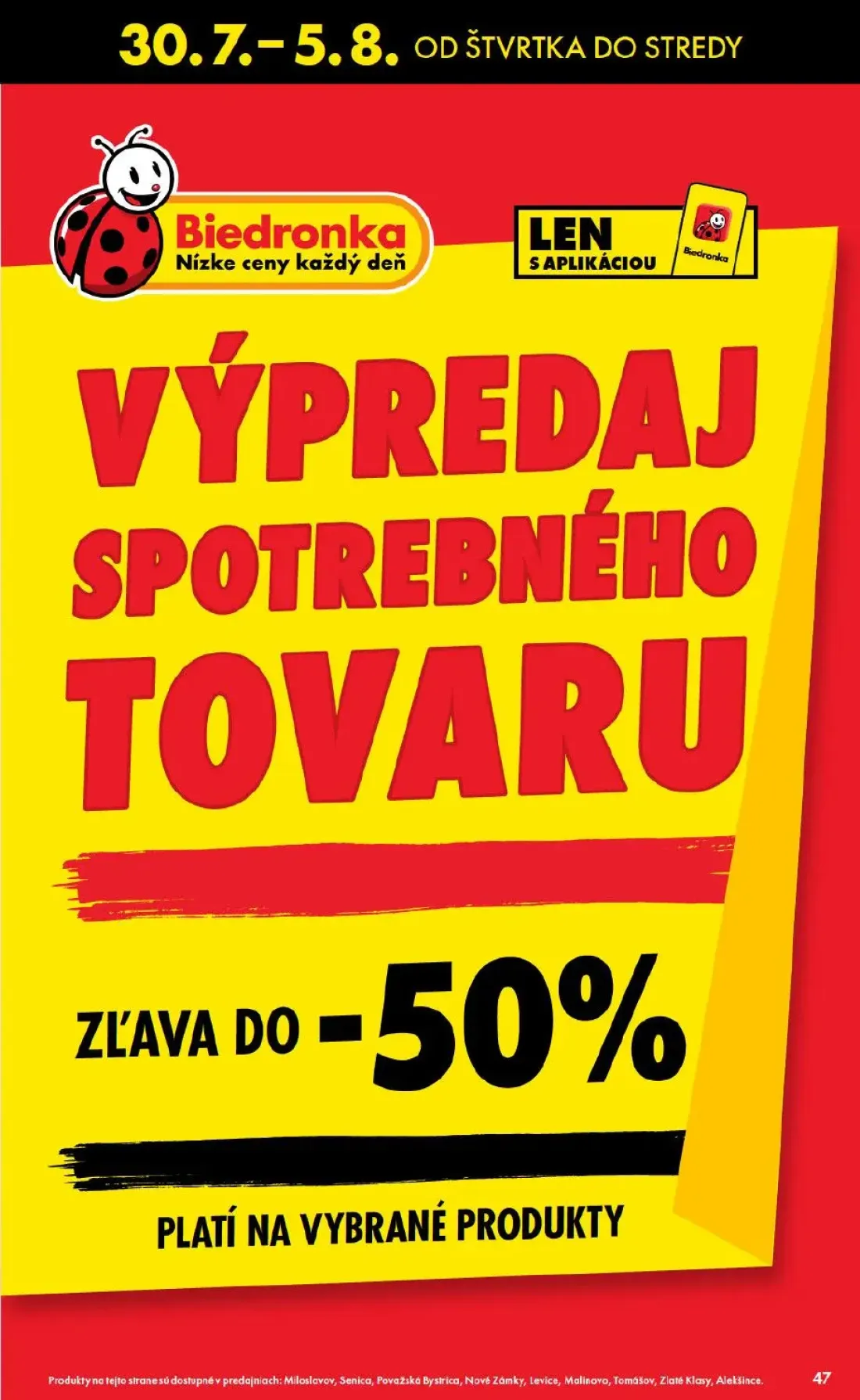 Biedronka leták, strana 47 z 48