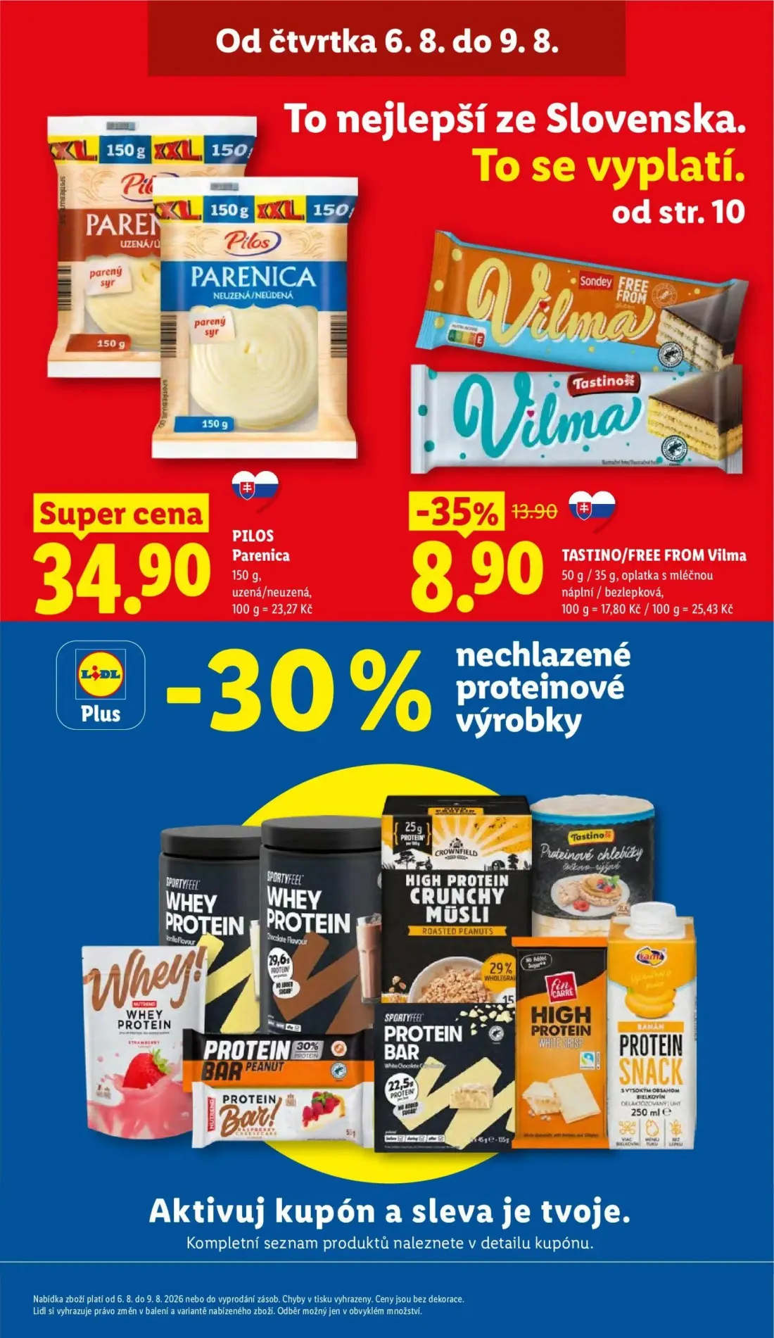 Lidl leták, strana 3 z 48 — Tastino/Free From Vilma, Parenica