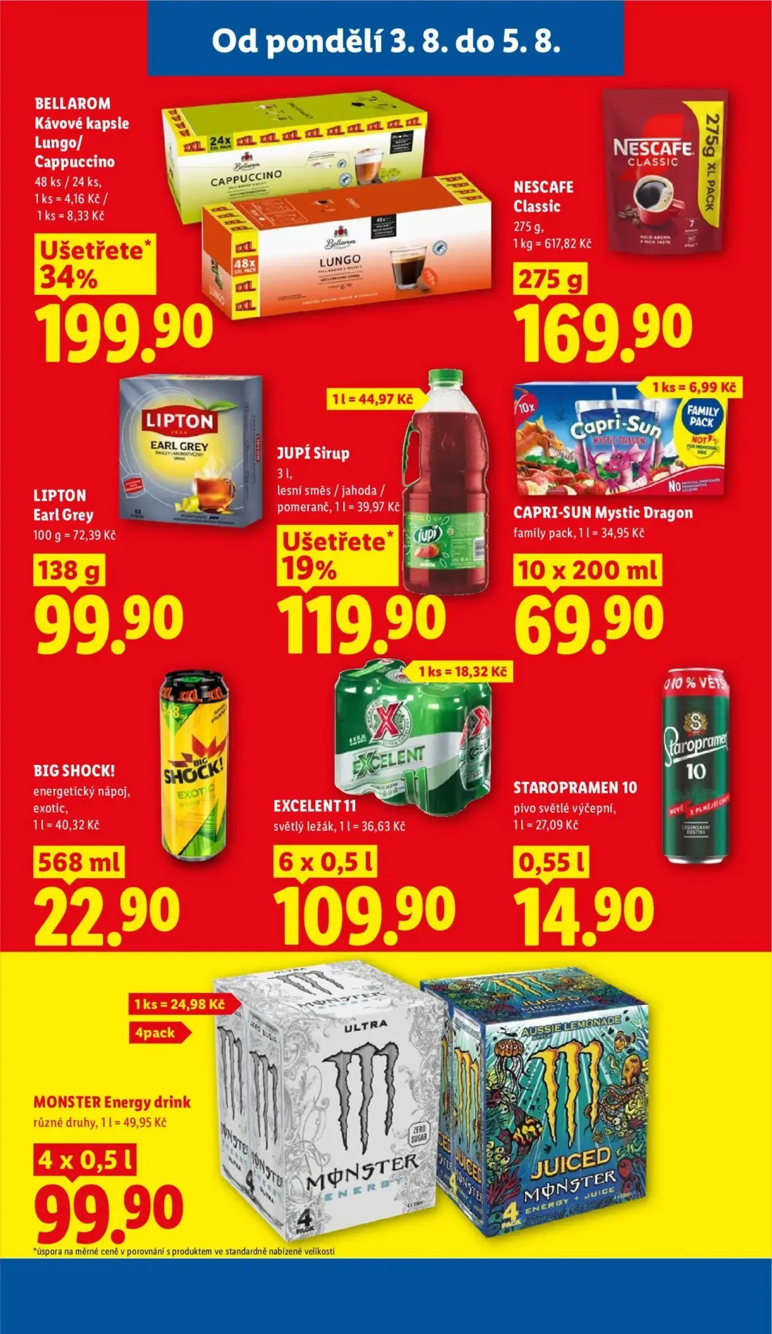 Lidl leták, strana 25 z 54 — BELLAROM Kávové kapsle Lungo/Cappuccino, NESCAFE Classic, LIPTON Earl Grey