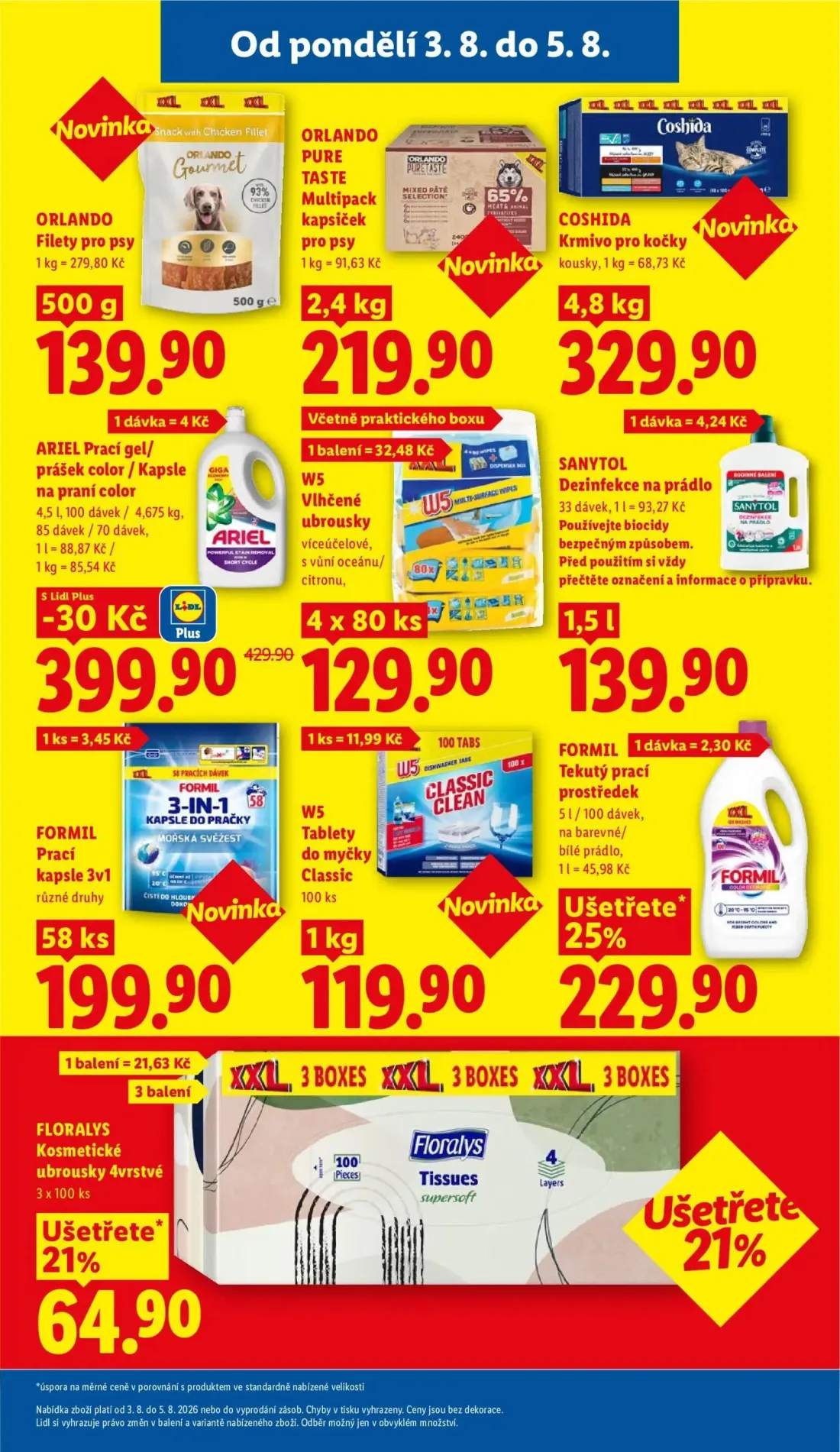 Lidl leták, strana 27 z 54 — ARIEL Prací gel/prášek color / Kapsle na praní color, ORLANDO Filety pro psy, ORLANDO PURE TAST…