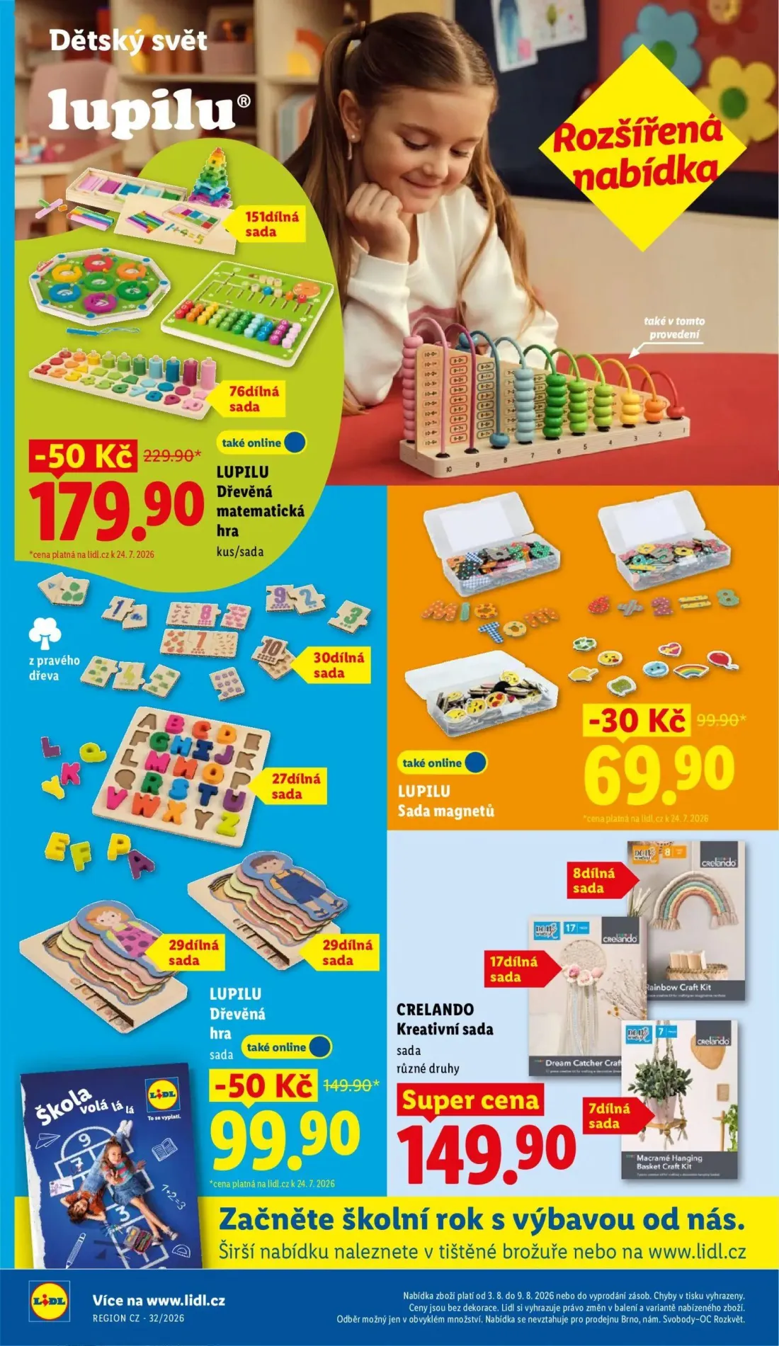 Lidl leták, strana 42 z 54 — LUPILU Dřevěná matematická hra, LUPILU Dřevěná hra, LUPILU Sada magnetů