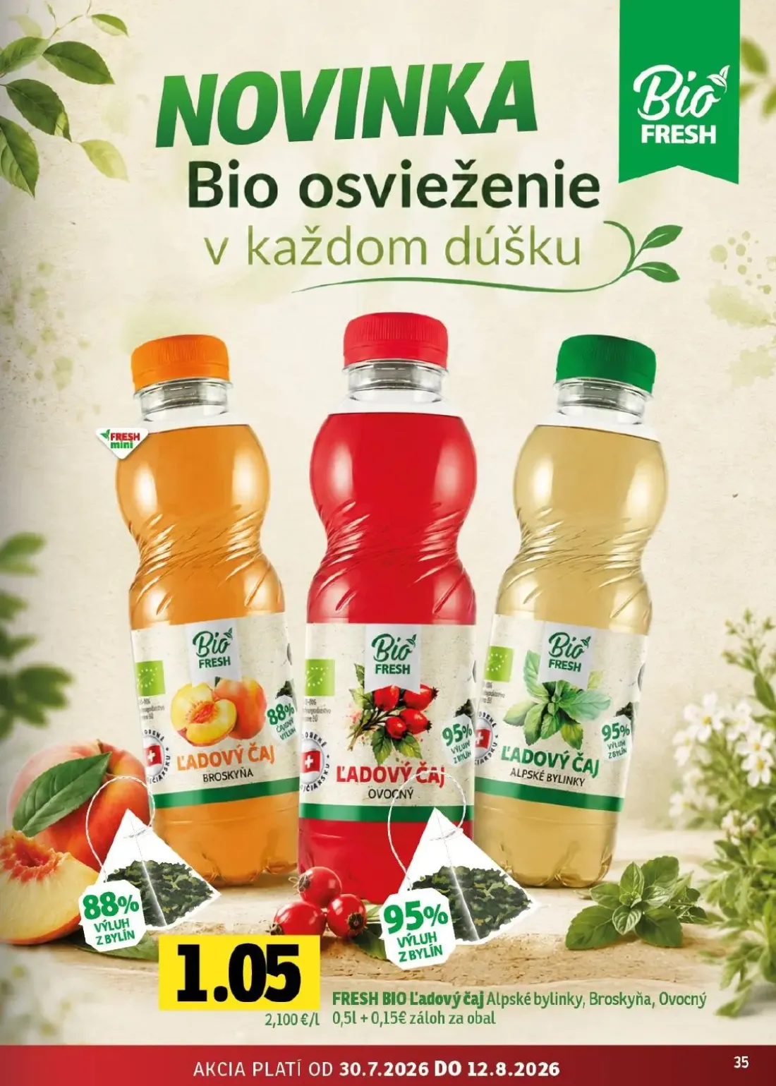 Fresh - západ leták, strana 35 z 46 — BIO Ľadový čaj