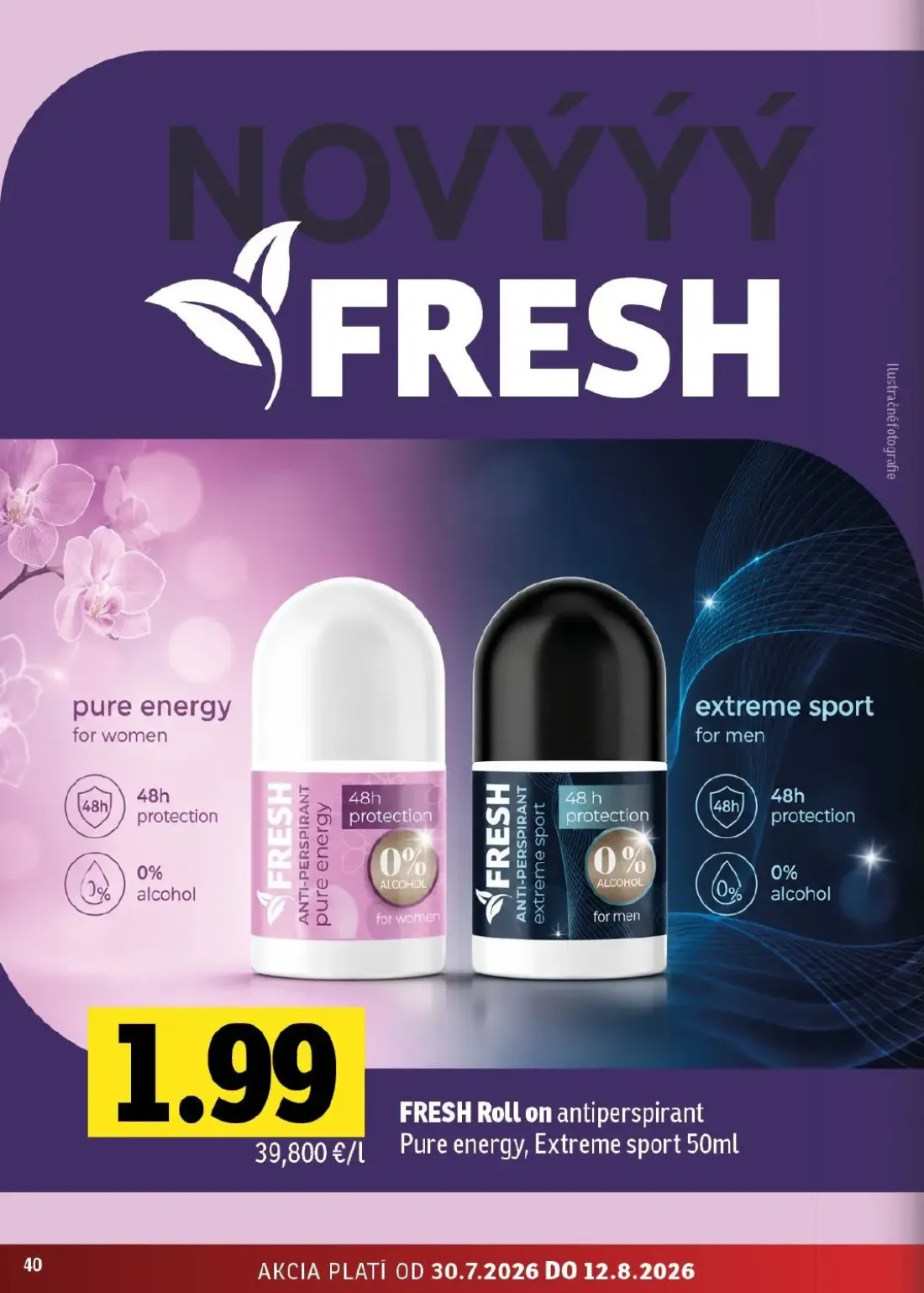 Fresh - západ leták, strana 40 z 46 — FRESH Roll on antiperspirant Pure energy, Extreme sport