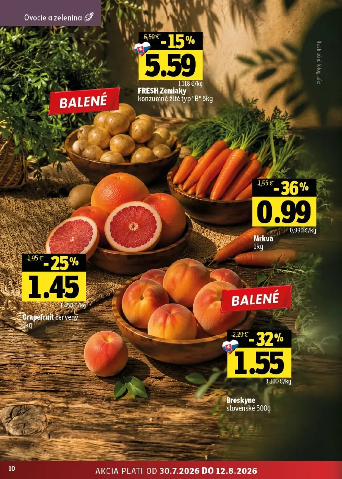 Fresh východ leták, strana 10 z 52 — Zemiaky, Broskyne slovenské, Mrkva