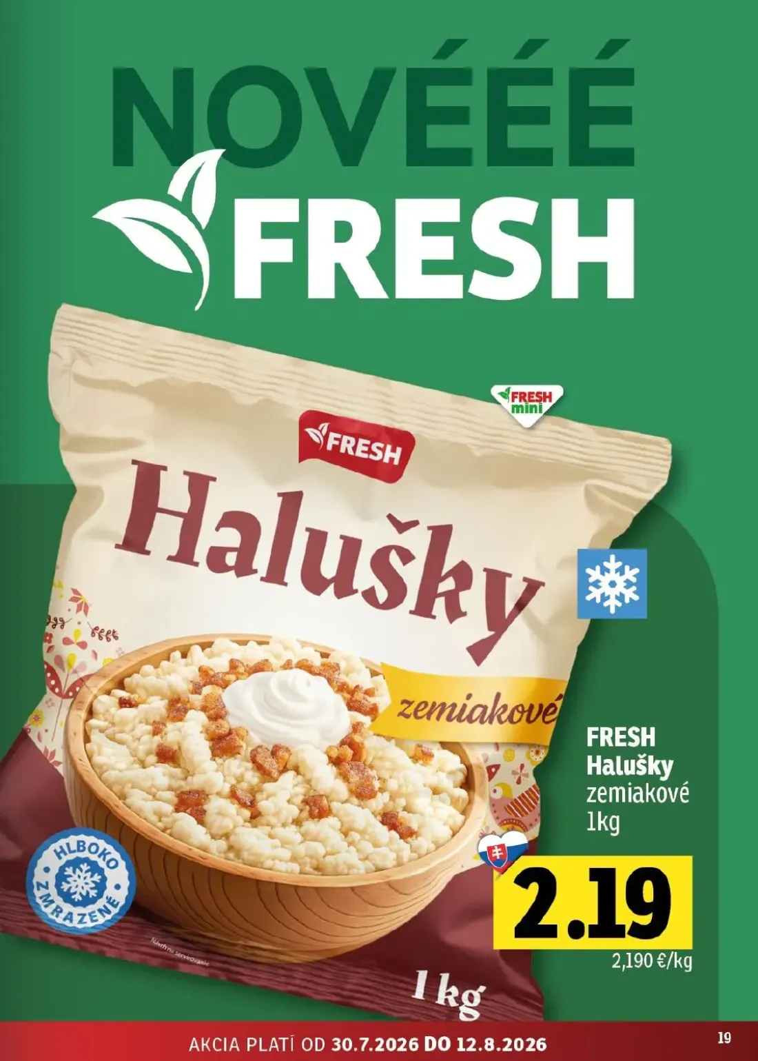 Fresh východ leták, strana 19 z 52 — Halušky zemiakové