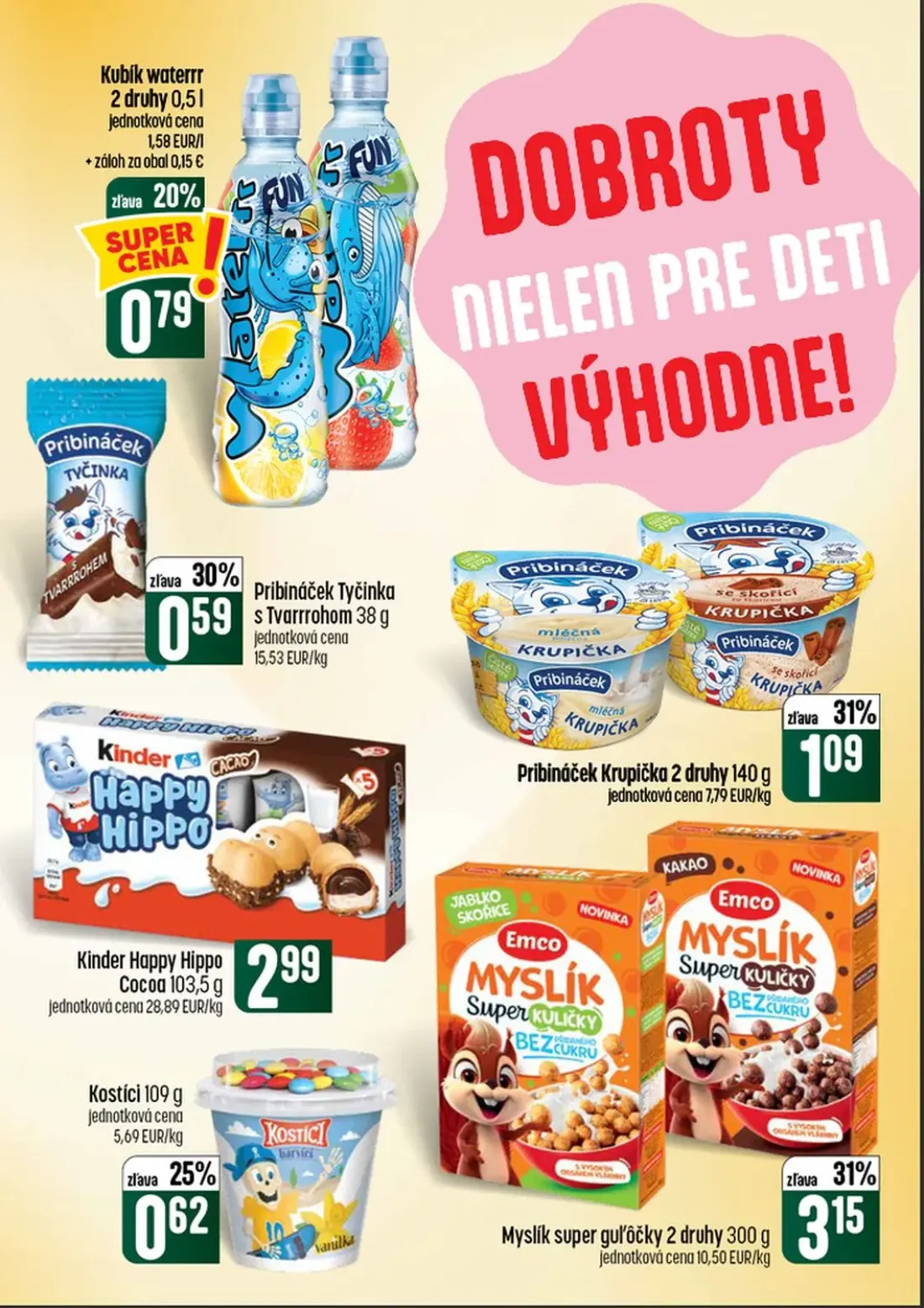 Coop Tempo leták, strana 27 z 60 — Pribináček Krupička
