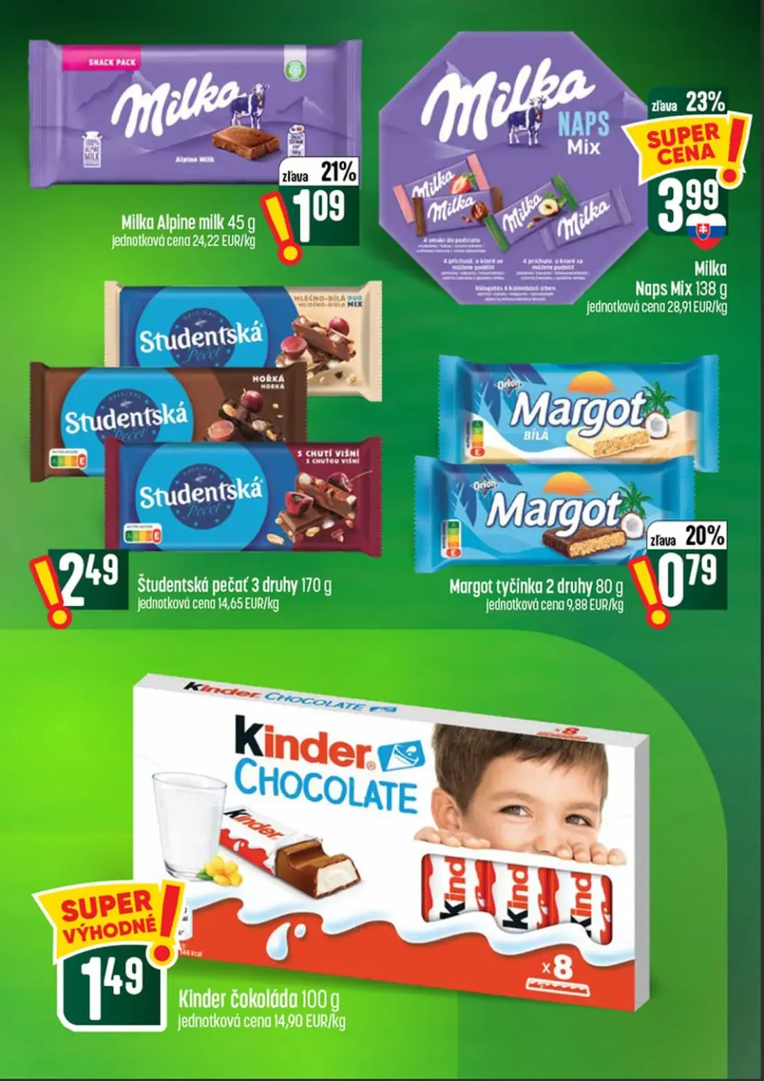 Coop Tempo leták, strana 37 z 60 — Milka Alpine milk, Milka Naps Mix, Studentská pečať