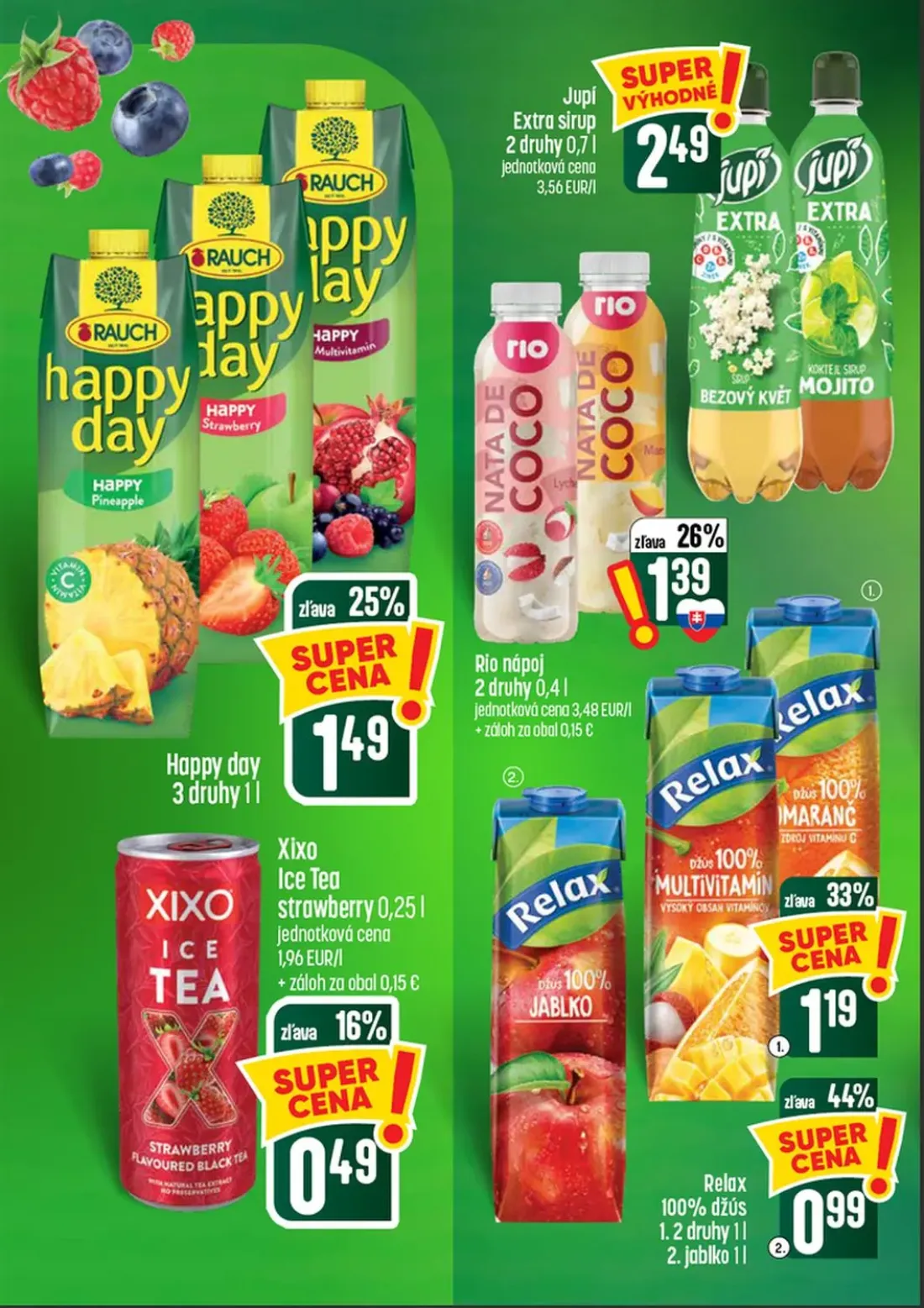 Coop Tempo leták, strana 48 z 60 — Jupí Extra sirup, Happy day, Rio nápoj