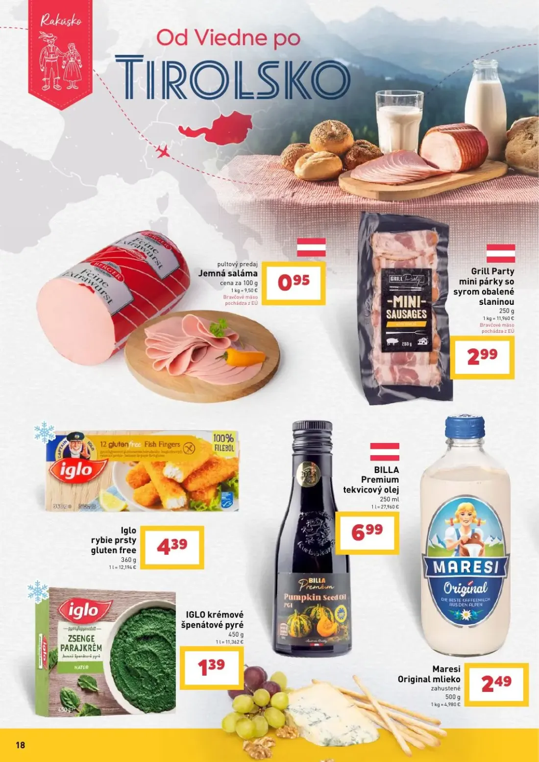 Billa leták, strana 18 z 27 — Grill Party mini párky so syrom obalené slaninou