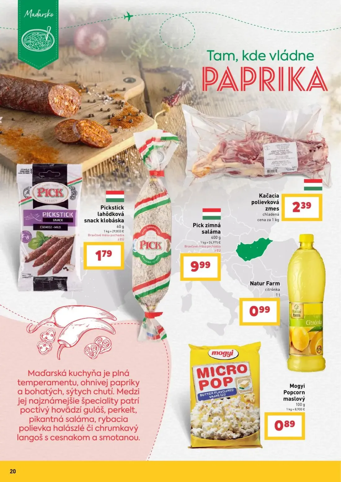 Billa leták, strana 20 z 27 — Mogyi Popcorn maslový