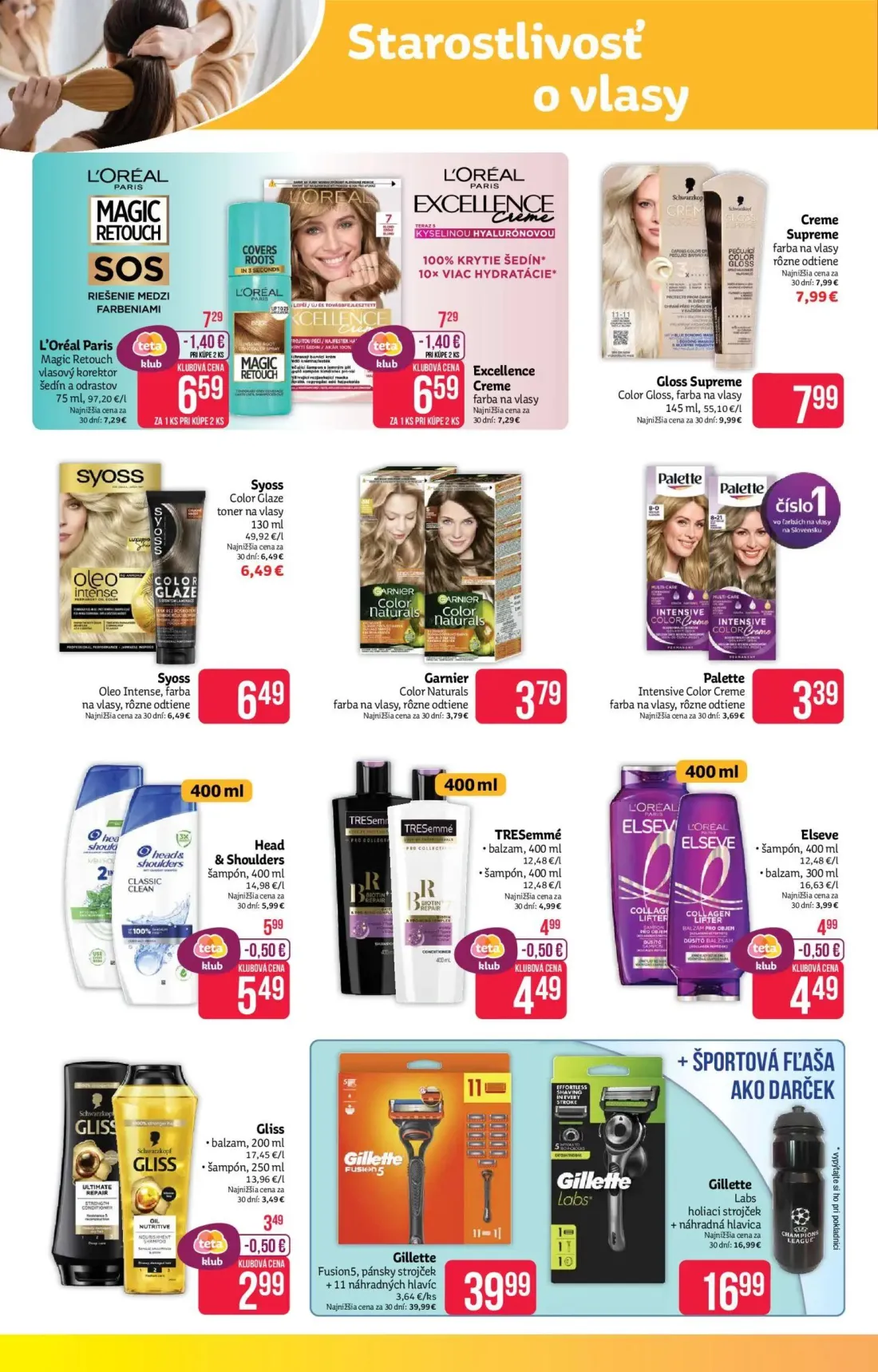 Teta Drogerie leták, strana 8 z 18 — Gloss Supreme Color Gloss, farba na vlasy, L'Oréal Paris Magic Retouch vlasový korektor…