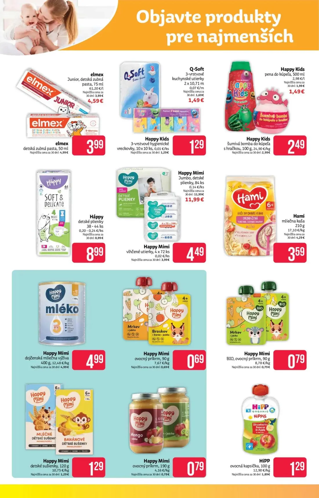 Teta Drogerie leták, strana 10 z 18 — elmex detská zubná pasta, Hami mliečna kaša, elmex Junior, detská zubná pasta