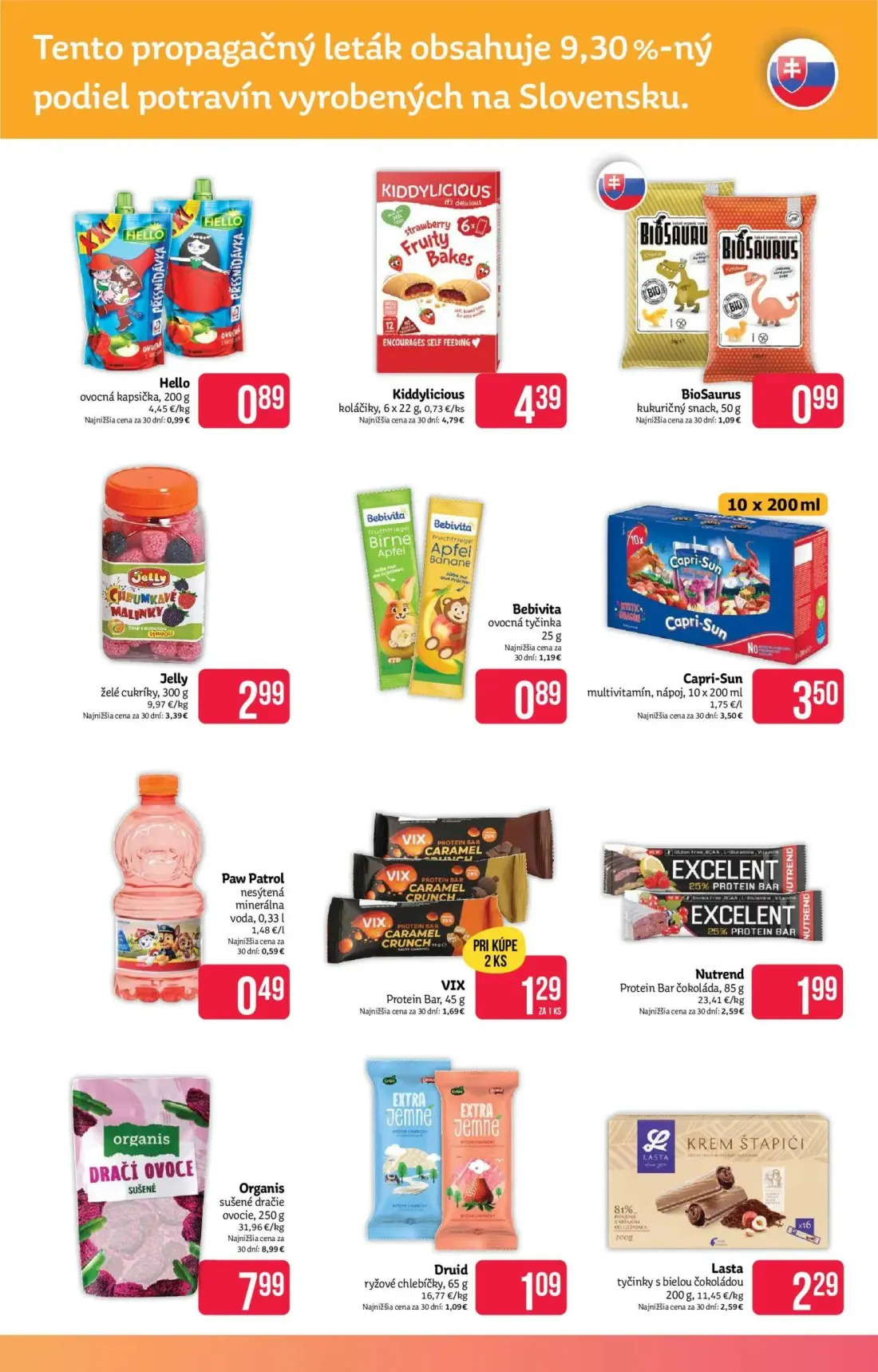 Teta Drogerie leták, strana 11 z 18 — Organis sušené dračie ovocie, Nutrend Protein Bar čokoláda, Kiddylicious koláčiky