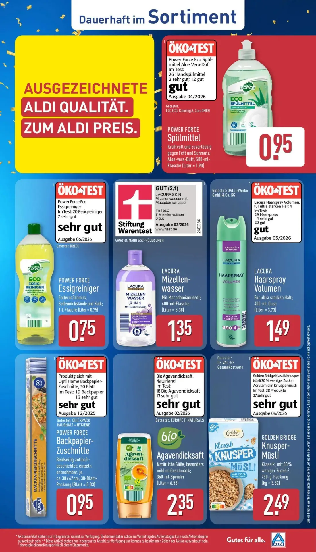 Aldi Nord Prospekt, Seite 11 von 41 — GOLDEN BRIDGE Knusper-Müsli