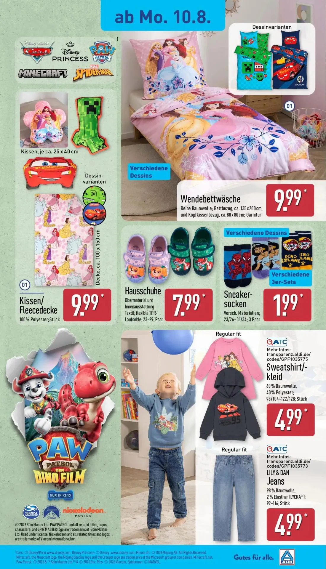 Aldi Nord Prospekt, Seite 15 von 41 — Sweatshirt/-kleid, Jeans